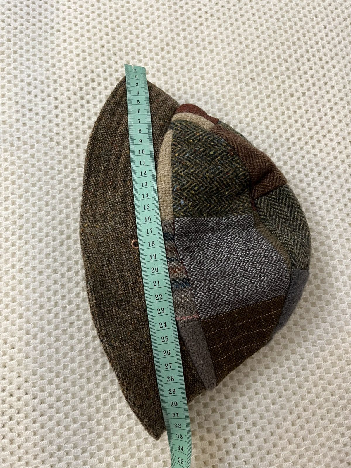 Vintage Vintage Handcrafted by Hanna Hats Patchwork Tweed Bucket Hat Size ONE SIZE - 19 Thumbnail