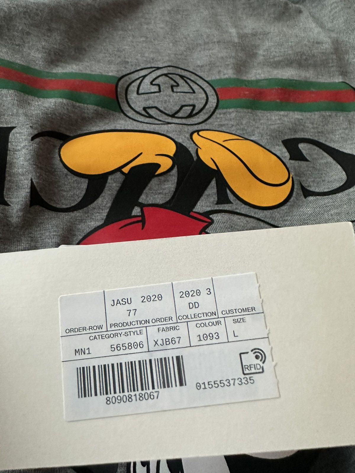 Disney × Gucci × Mickey Mouse Super Runway Limited Edition Oversized Gucci x Mickey Tee Size US XXL / EU 58 / 5 - 22 Thumbnail