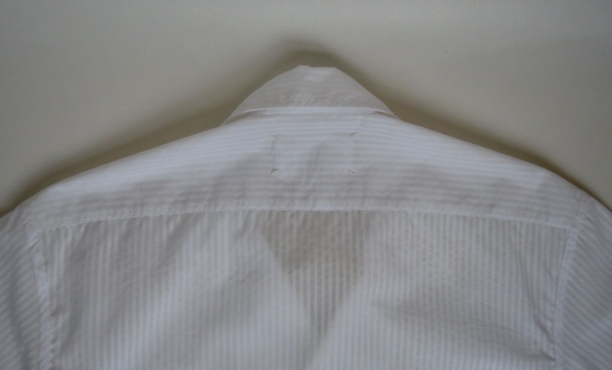 Maison Margiela S/S 20 Sample Striped Camp Collar Shirt Size US M / EU 48-50 / 2 - 9 Thumbnail