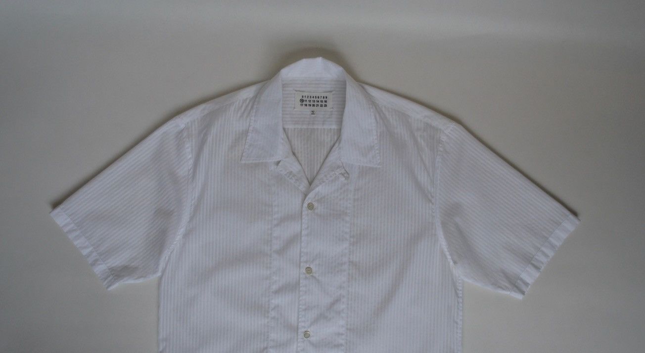 Maison Margiela S/S 20 Sample Striped Camp Collar Shirt Size US M / EU 48-50 / 2 - 2 Thumbnail