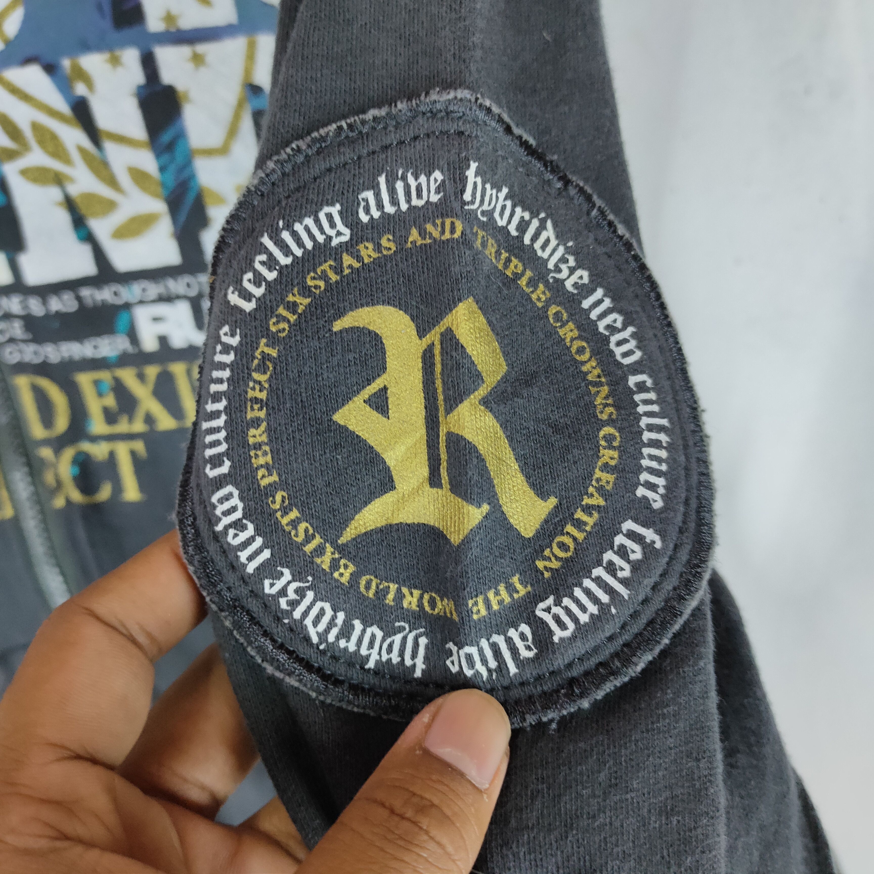 Other RUSS-K Big Logo Front Back Full Zipper Hoodie Sweater Size US L / EU 52-54 / 3 - 4 Thumbnail