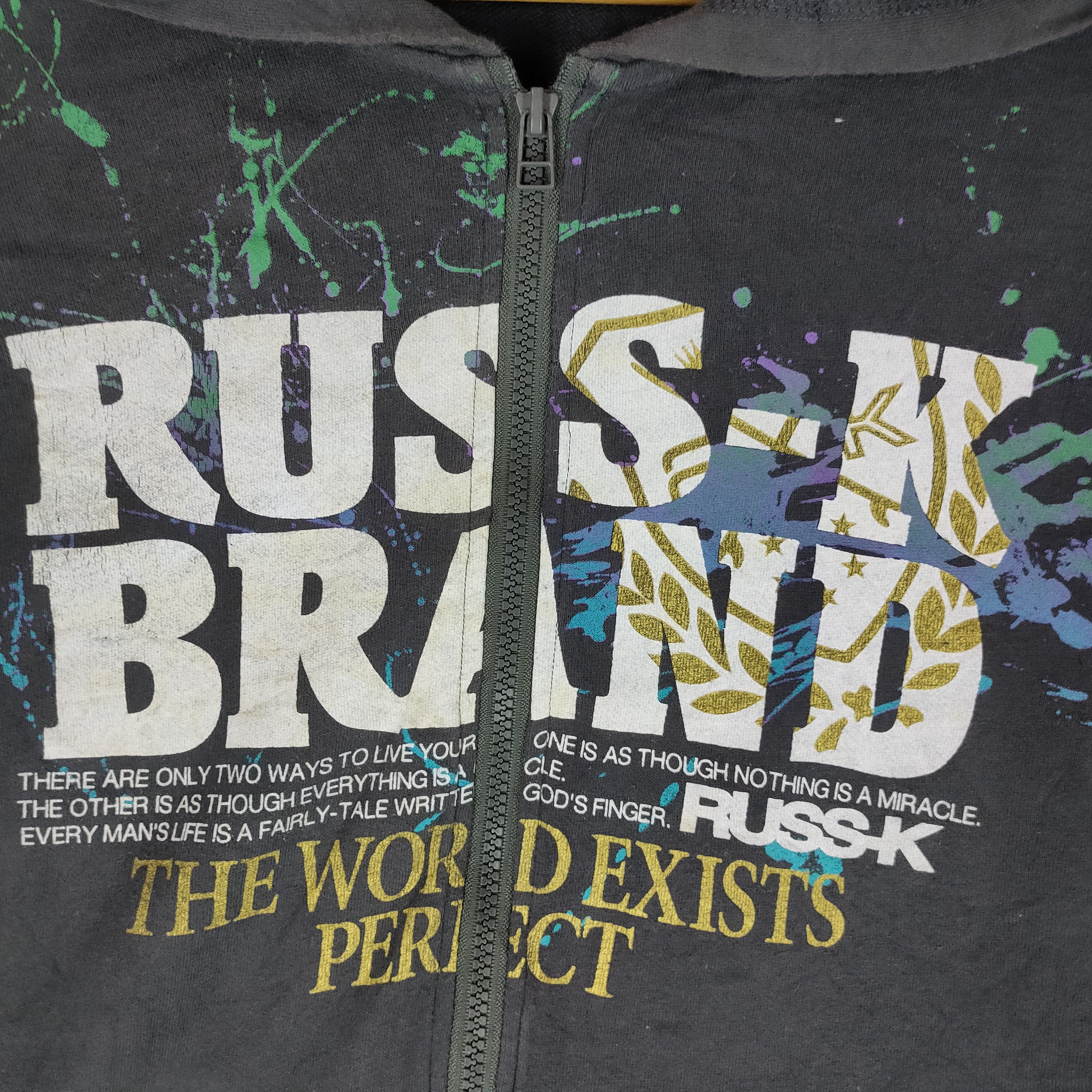 Other RUSS-K Big Logo Front Back Full Zipper Hoodie Sweater Size US L / EU 52-54 / 3 - 3 Thumbnail