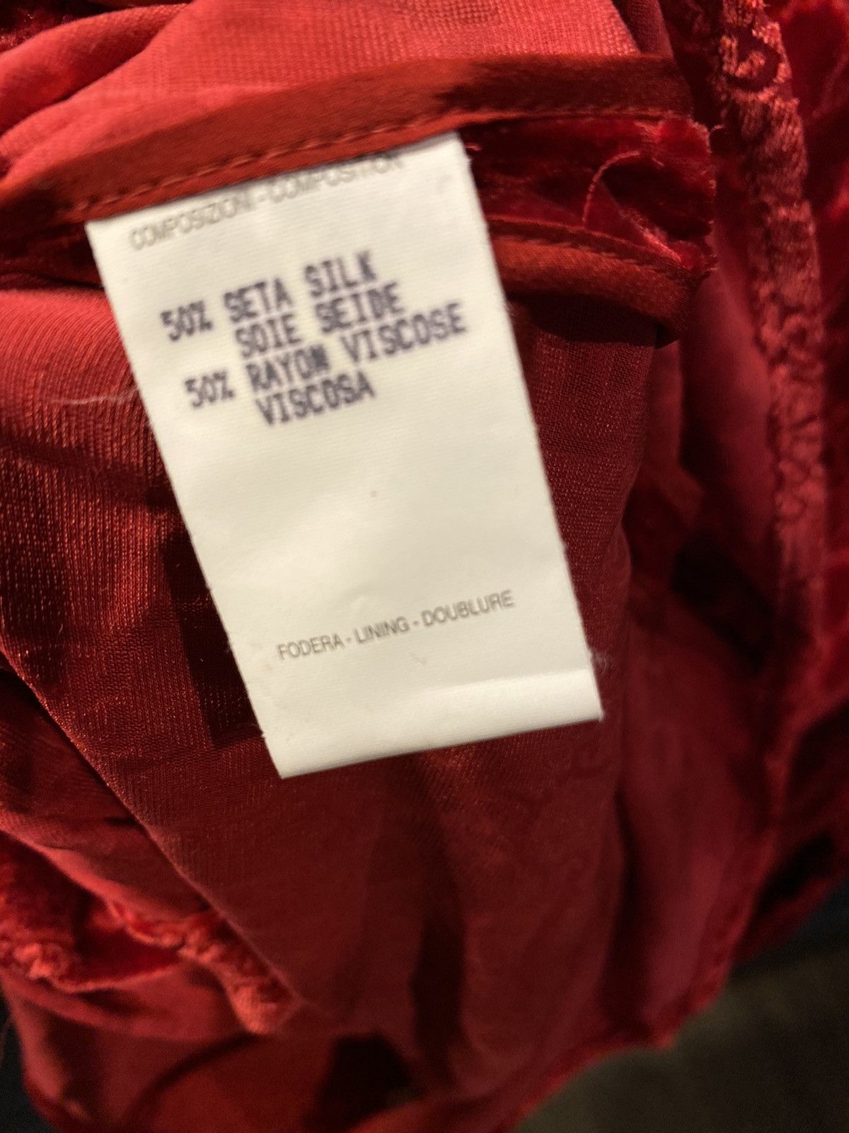 Gucci 1997 Tom Ford Red Silk Shirt