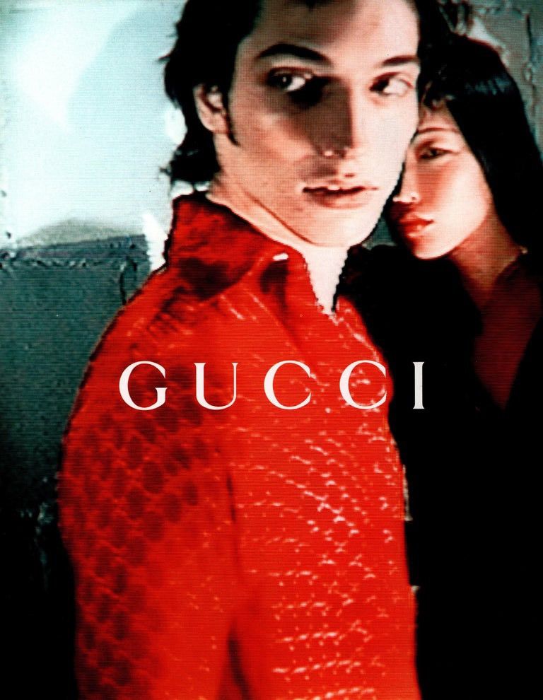 Gucci 1997 Tom Ford Red Silk Shirt