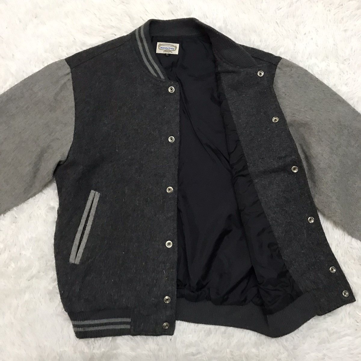 Japanese Brand Handy Crew Varsity Jacket Made in Japan Size US L / EU 52-54 / 3 - 14 Thumbnail