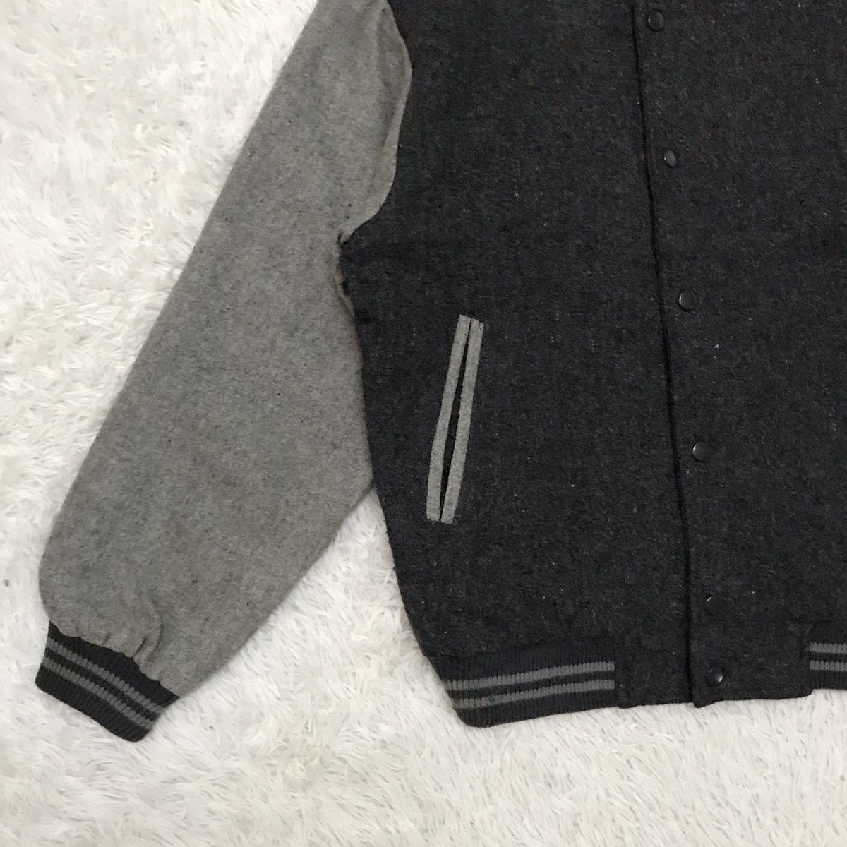 Japanese Brand Handy Crew Varsity Jacket Made in Japan Size US L / EU 52-54 / 3 - 3 Thumbnail