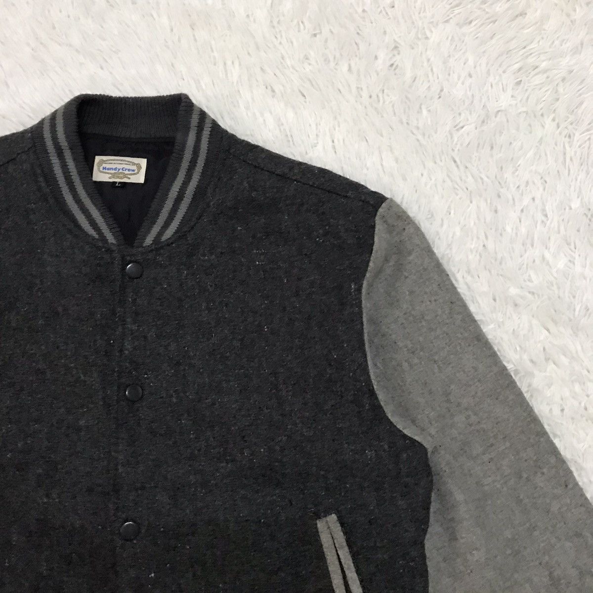Japanese Brand Handy Crew Varsity Jacket Made in Japan Size US L / EU 52-54 / 3 - 5 Thumbnail
