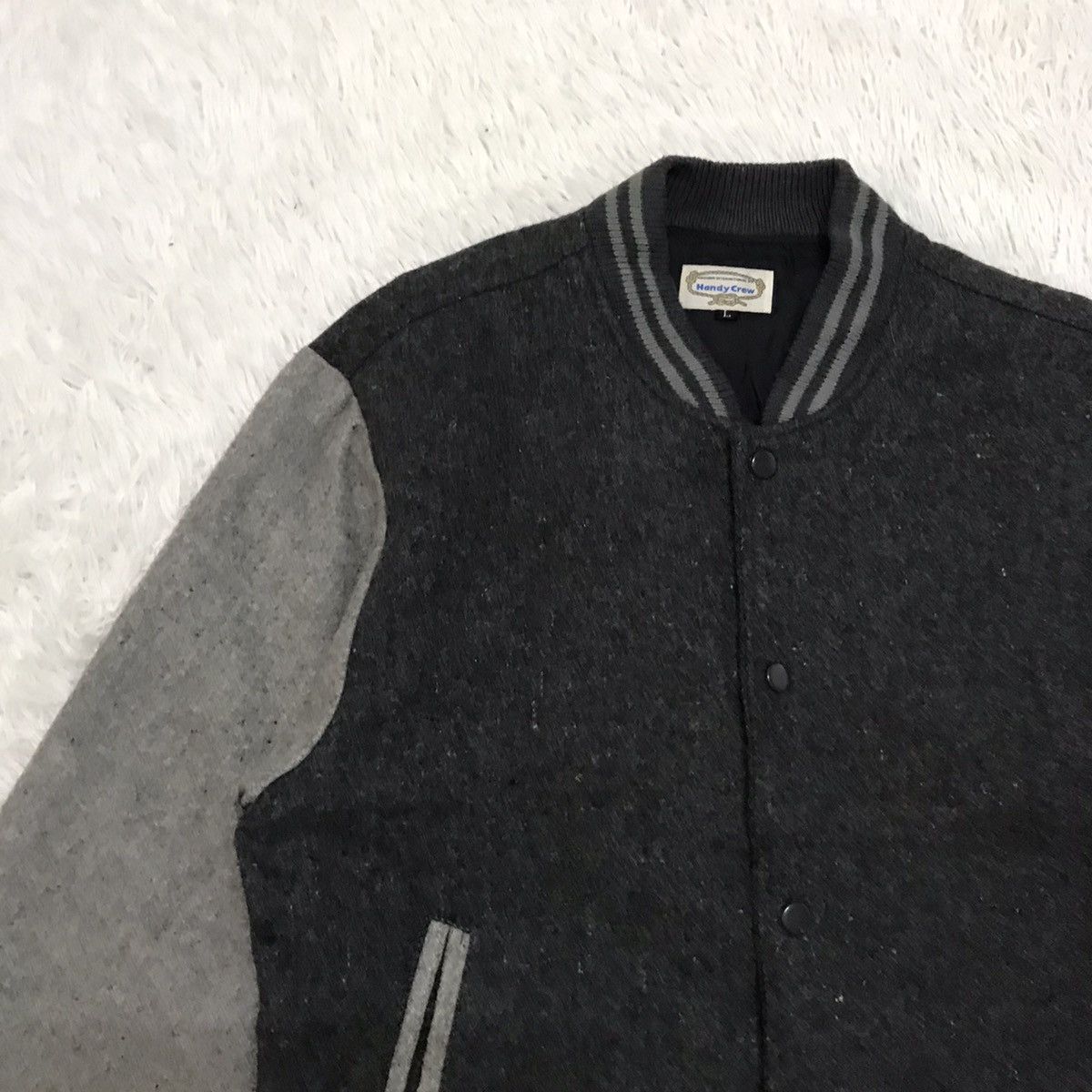 Japanese Brand Handy Crew Varsity Jacket Made in Japan Size US L / EU 52-54 / 3 - 6 Thumbnail