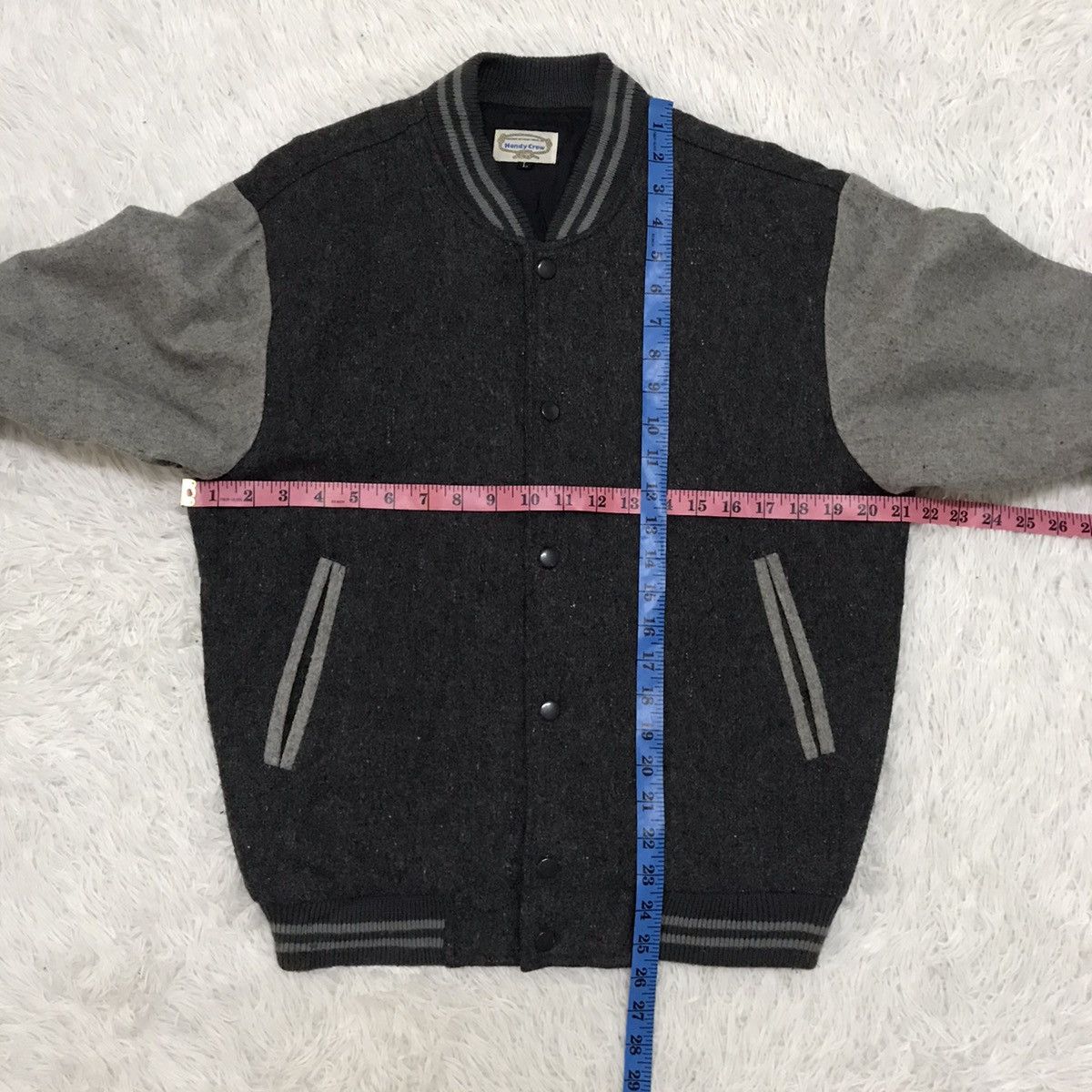 Japanese Brand Handy Crew Varsity Jacket Made in Japan Size US L / EU 52-54 / 3 - 19 Thumbnail