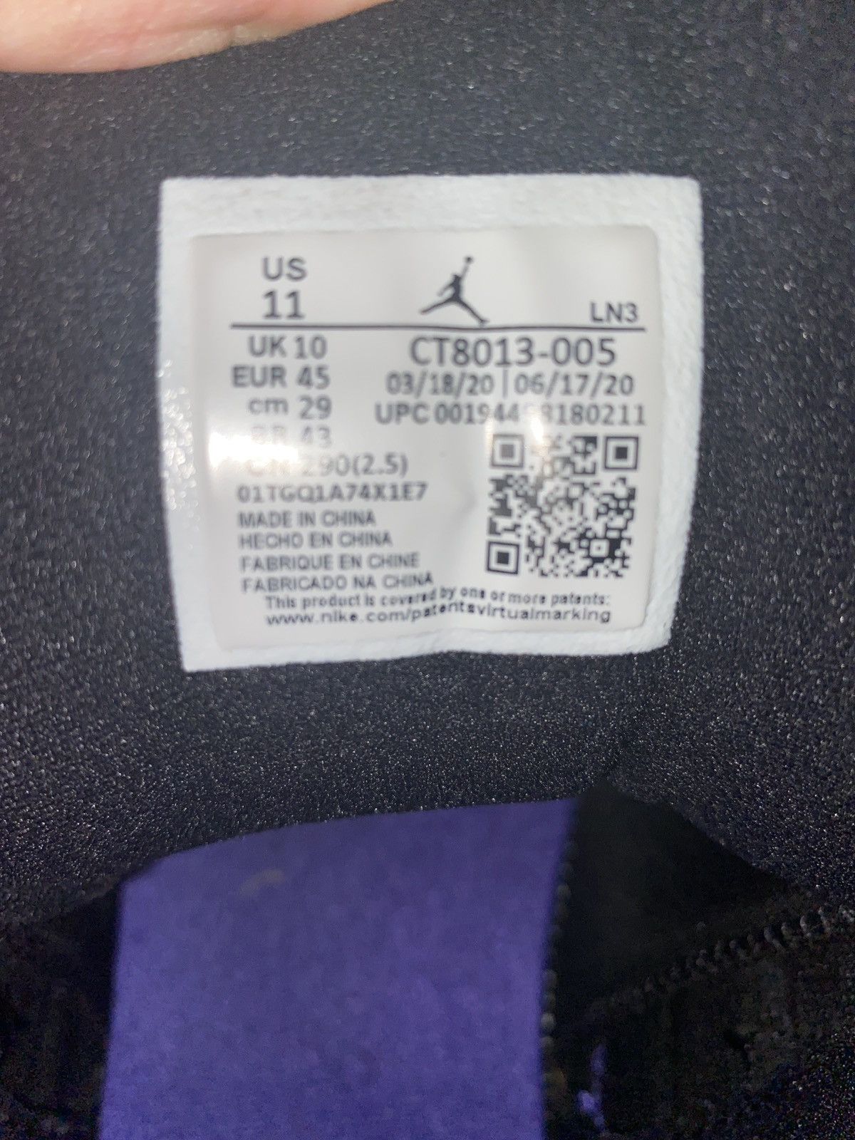 Jordan Brand Jordan 12 Dark Concord Size US 11 / EU 44 - 6 Thumbnail