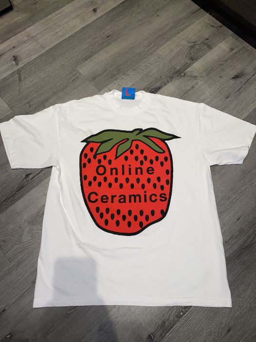 Online Ceramics Online Ceramics Strawberry Logo Tee | Grailed