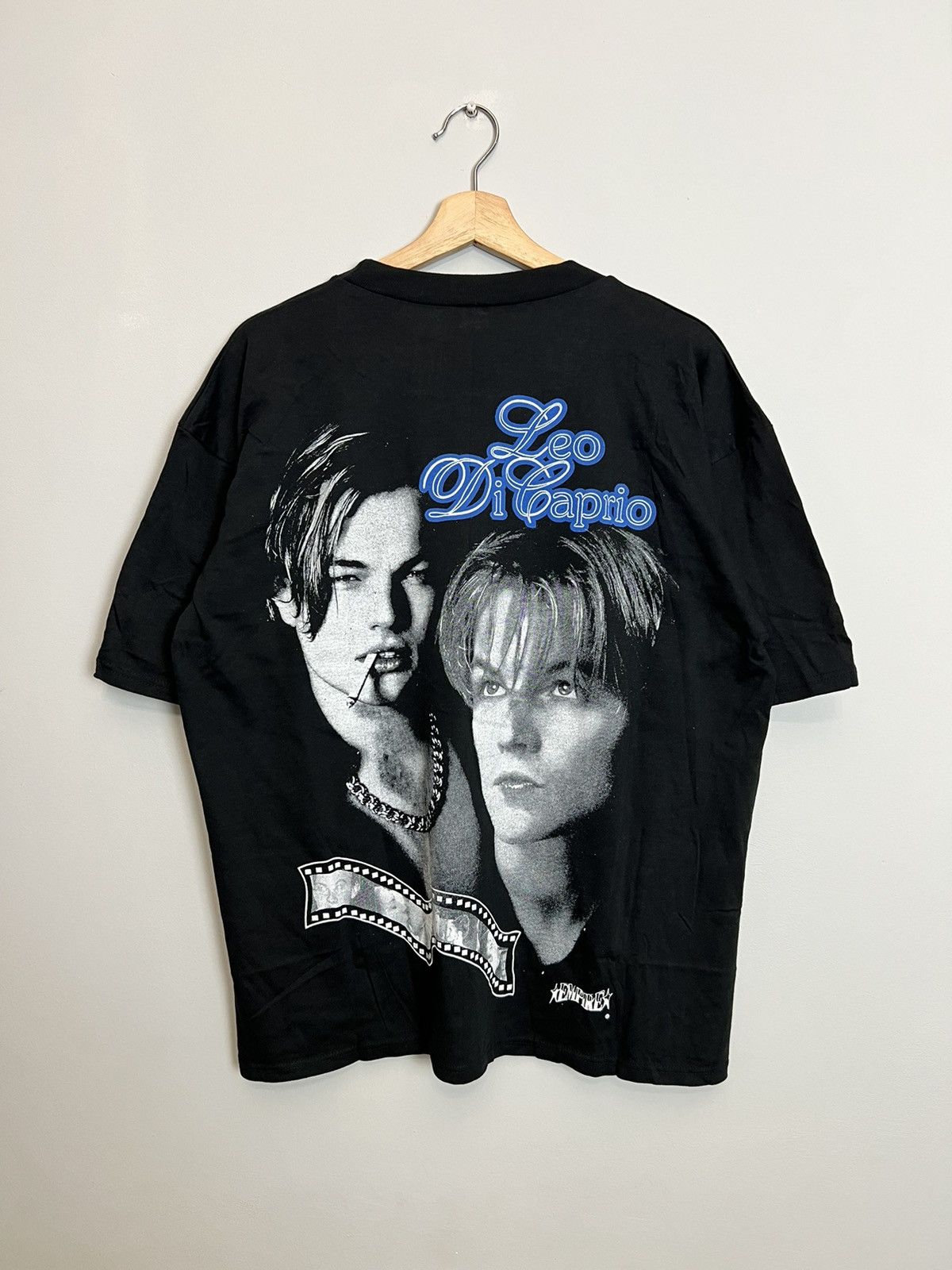 Vintage Vintage 90s Leonardo Dicaprio Leo Movie Rap Tee Rare Hype Size US L / EU 52-54 / 3 - 2 Thumbnail