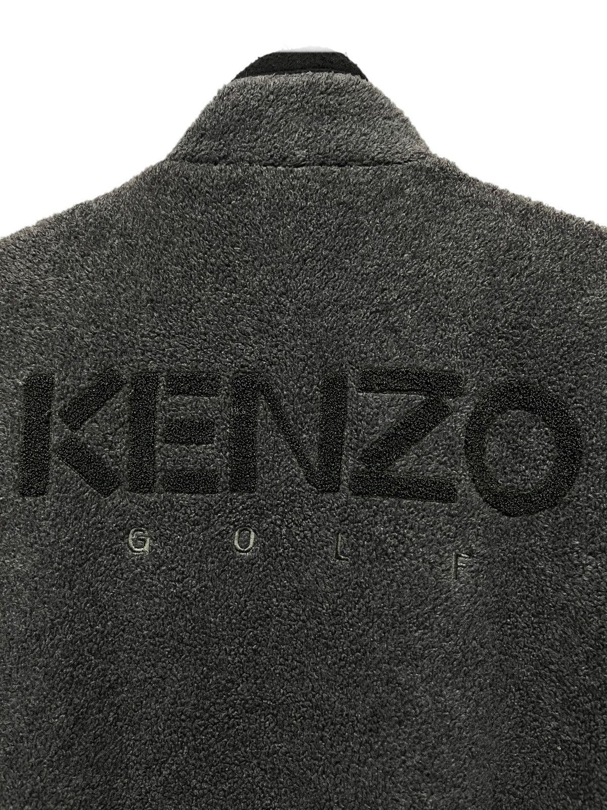Kenzo Vintage KENZO Golf Poly-Rayon Fleece Jacket Size US M / EU 48-50 / 2 - 2 Thumbnail