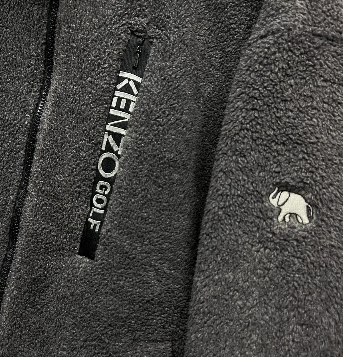 Kenzo Vintage KENZO Golf Poly-Rayon Fleece Jacket Size US M / EU 48-50 / 2 - 5 Thumbnail