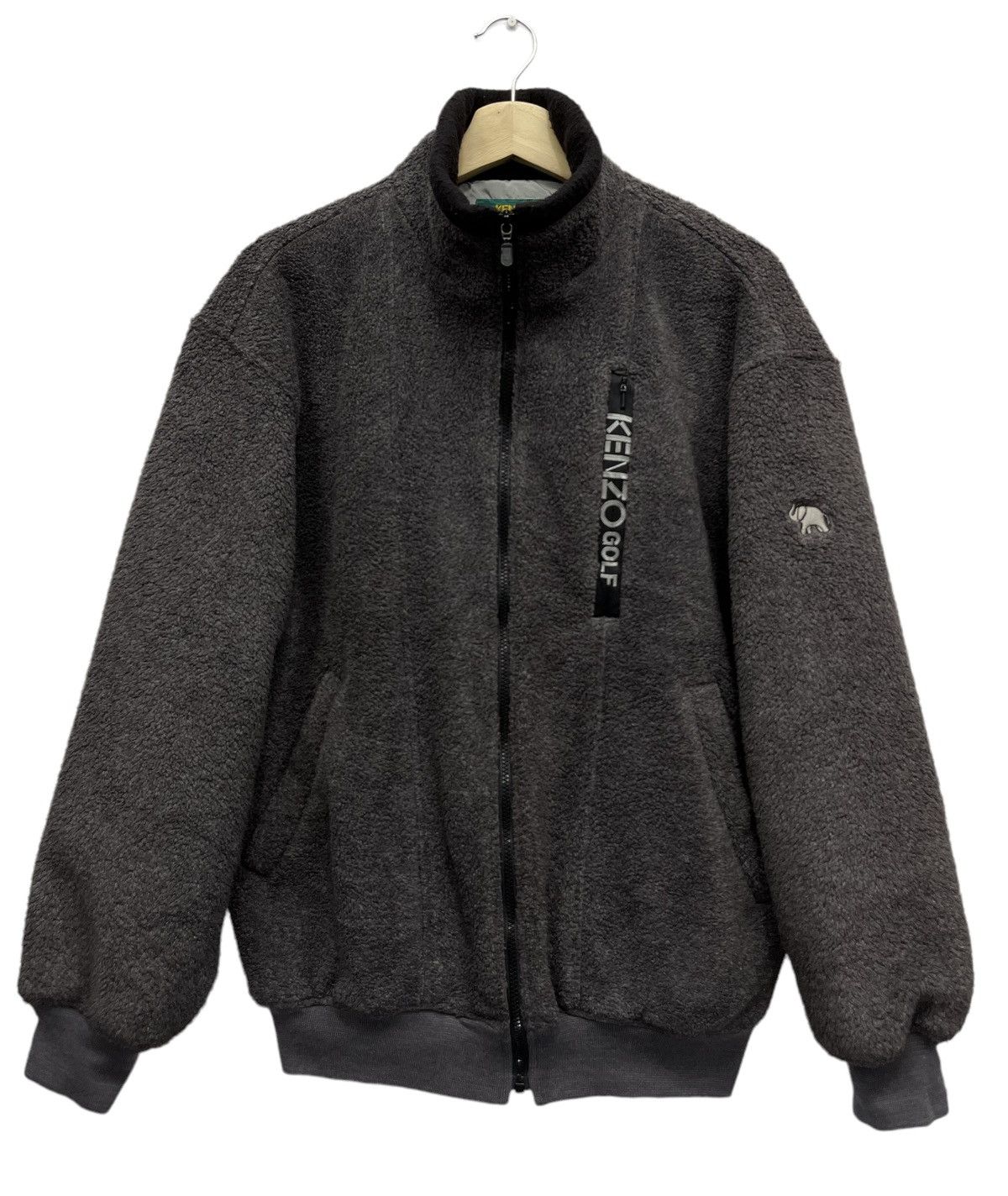 Kenzo Vintage KENZO Golf Poly-Rayon Fleece Jacket Size US M / EU 48-50 / 2 - 4 Thumbnail