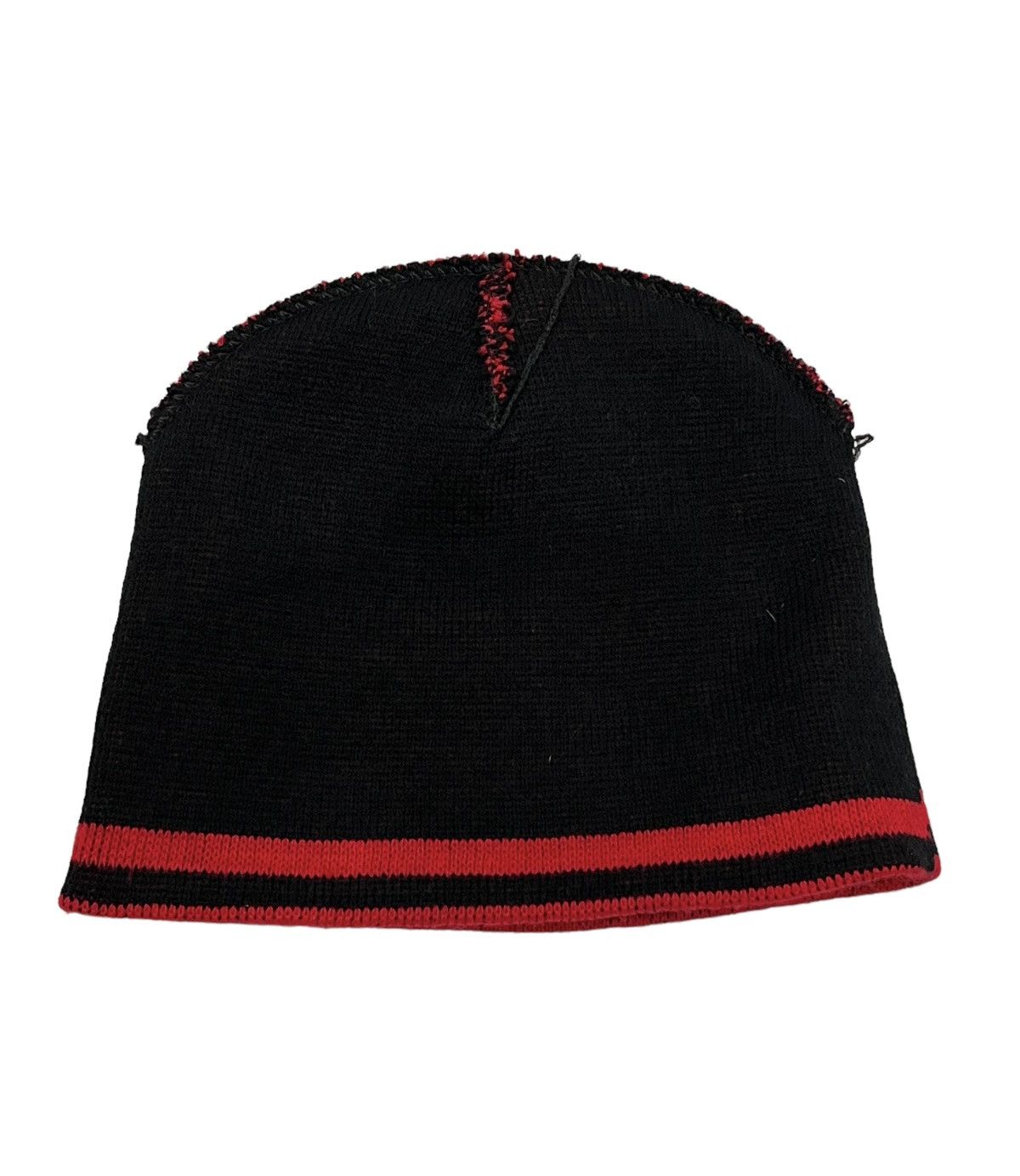 Vintage ☠️ Vintage Skull Crossbones Punk Stripes Beanie Size ONE SIZE - 6 Thumbnail