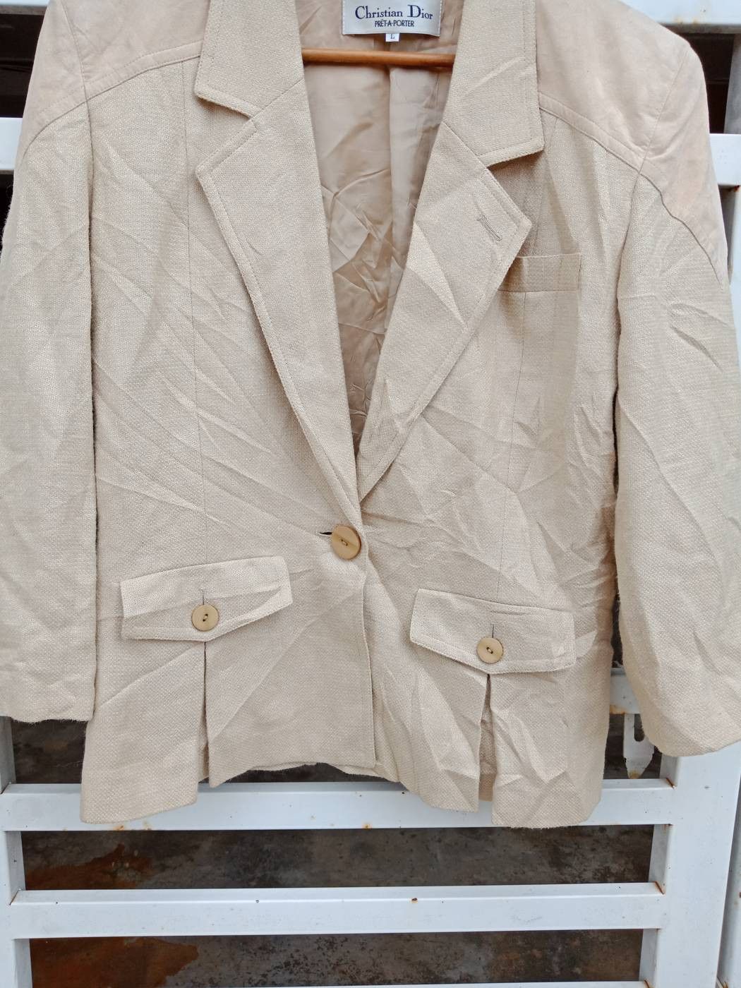 Christian Dior Monsieur Luxury Christian Dior Pret-A-Porter Brown Light Coat Size M / US 6-8 / IT 42-44 - 6 Thumbnail