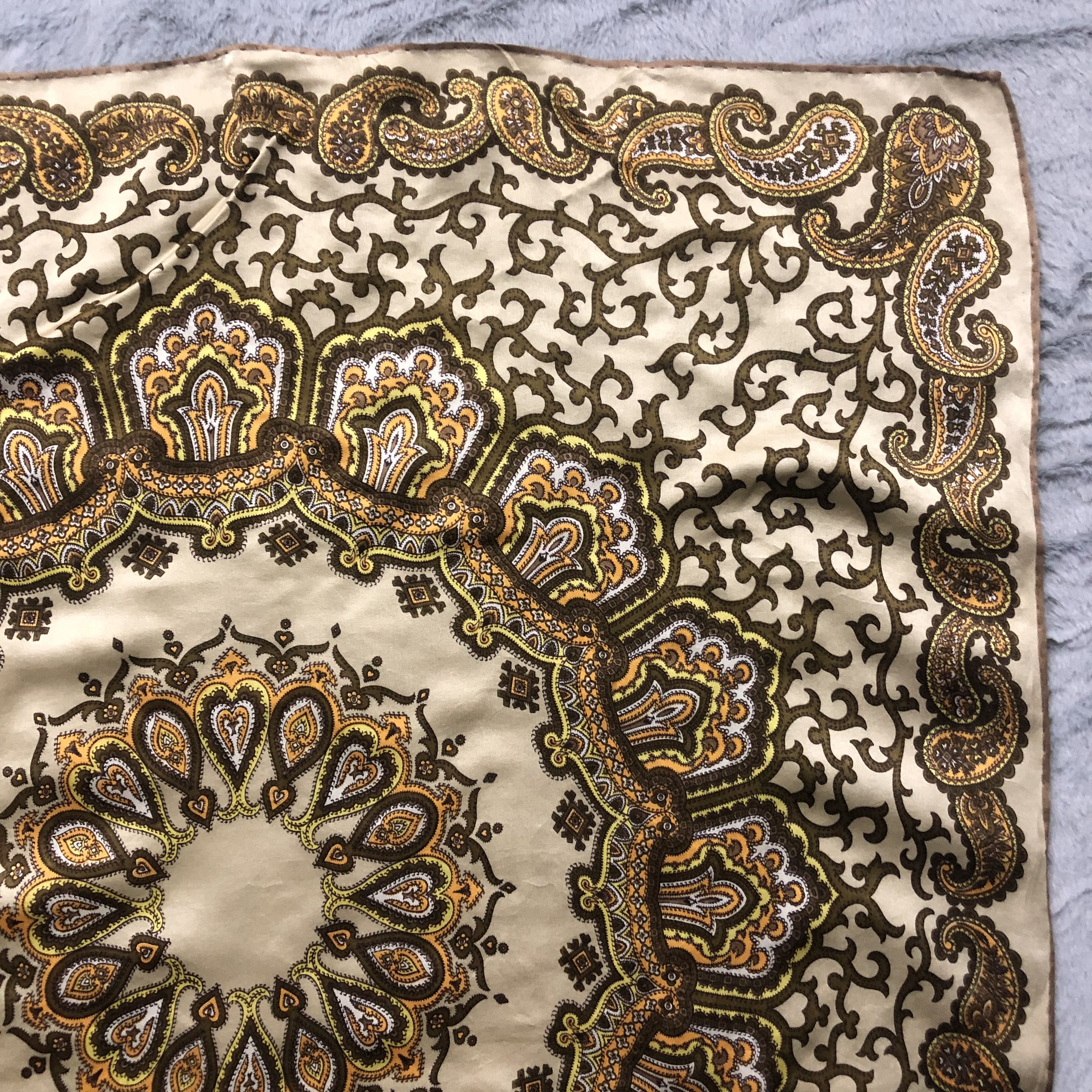 SikSilk Vintage Paislee Silk Scarf 30x30 #202-H Size ONE SIZE - 6 Thumbnail