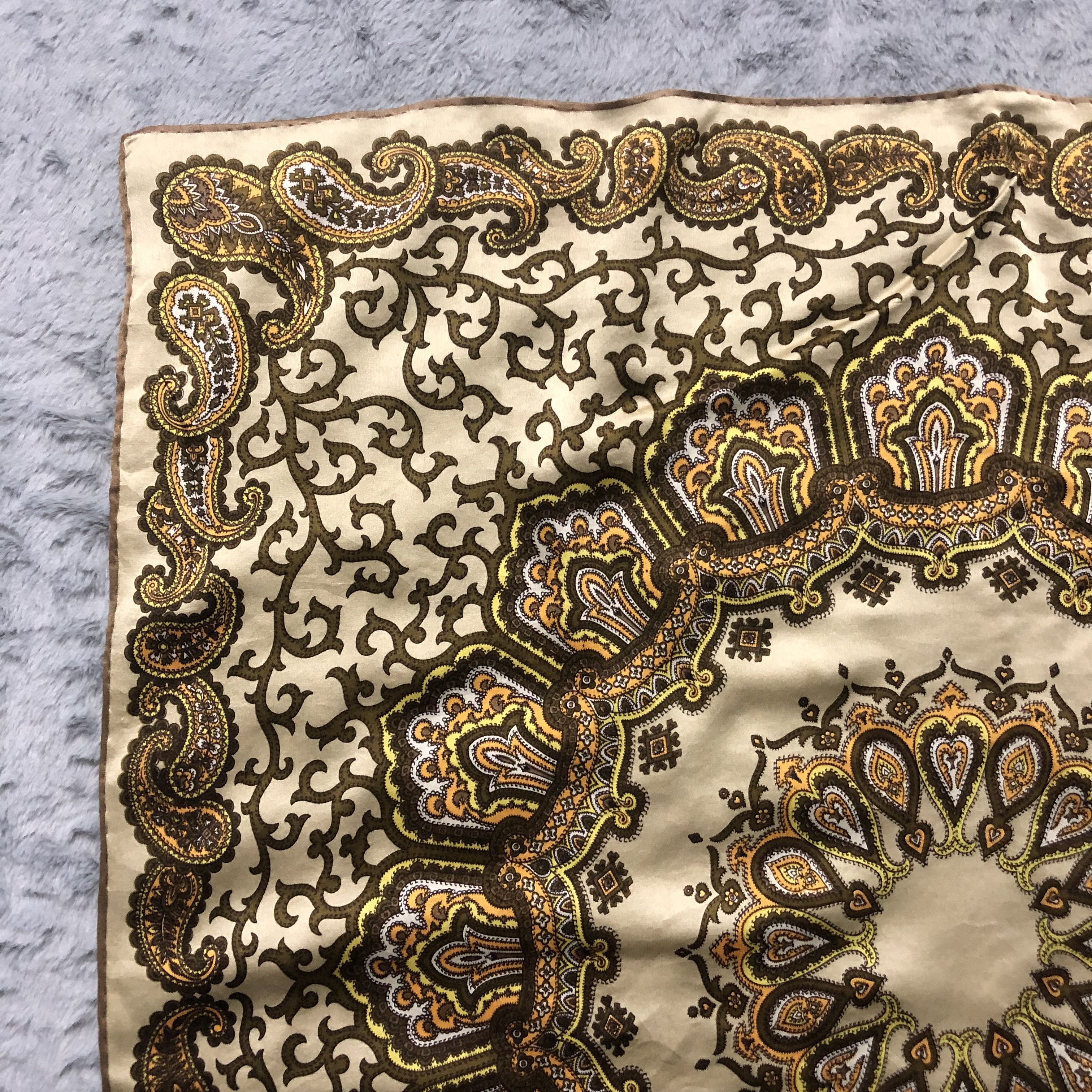 SikSilk Vintage Paislee Silk Scarf 30x30 #202-H Size ONE SIZE - 5 Thumbnail