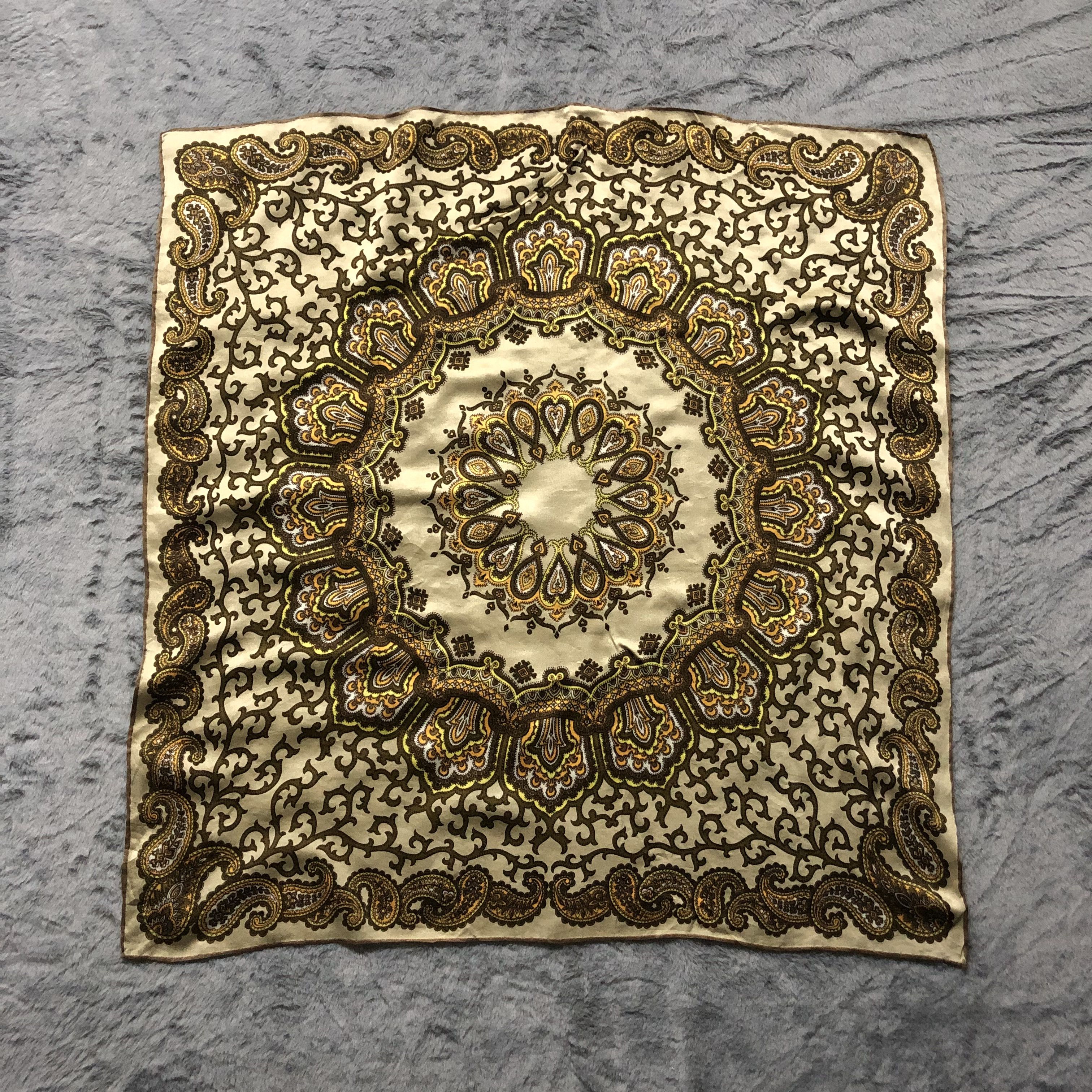 SikSilk Vintage Paislee Silk Scarf 30x30 #202-H Size ONE SIZE - 3 Thumbnail