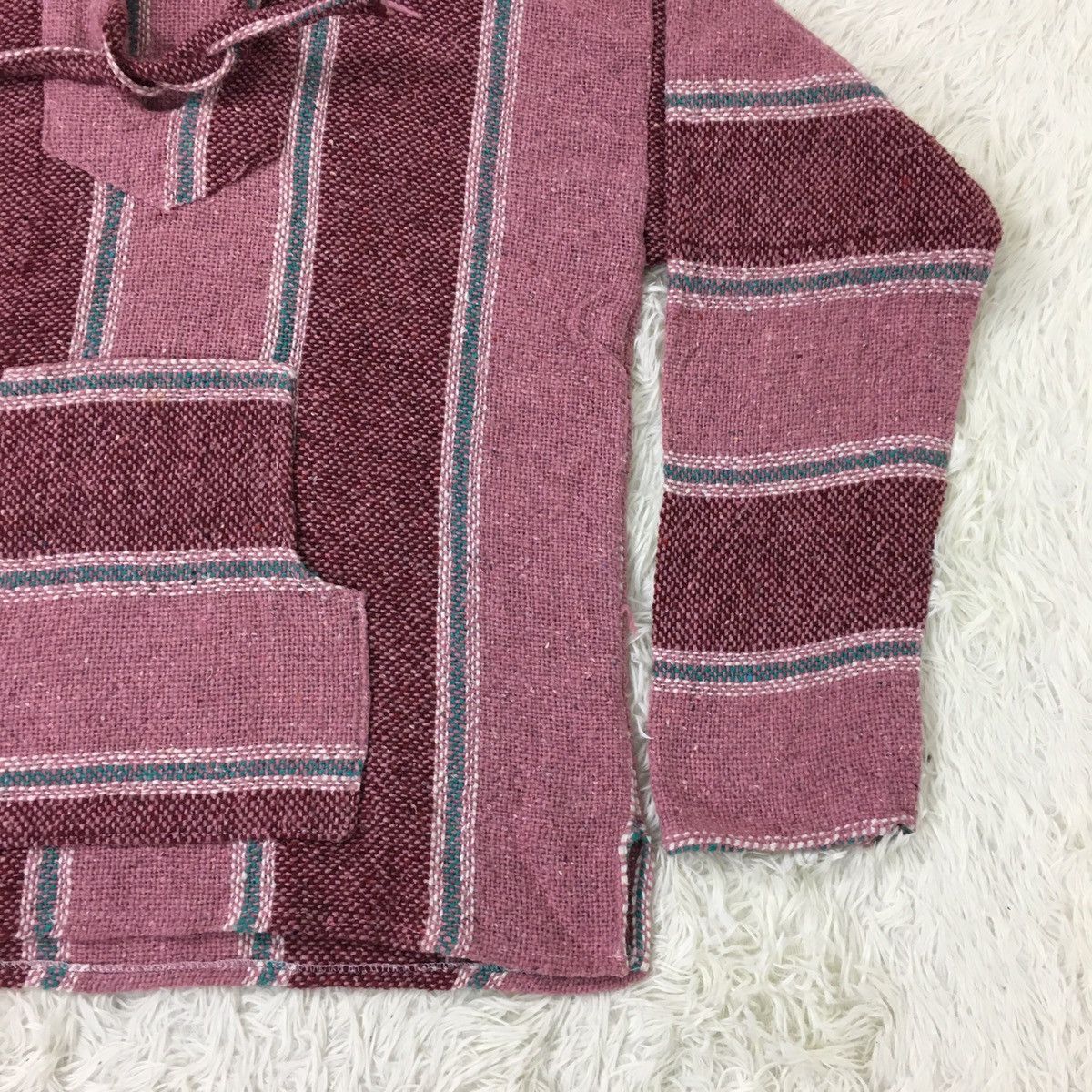 Mexican Threads Vintage Mexican Knit Hoodie Size US L / EU 52-54 / 3 - 3 Thumbnail