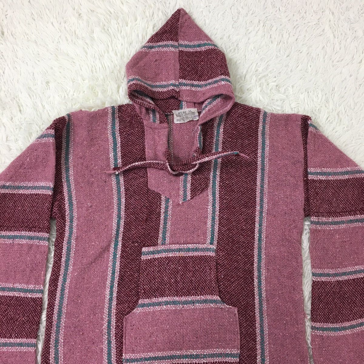 Mexican Threads Vintage Mexican Knit Hoodie Size US L / EU 52-54 / 3 - 4 Thumbnail