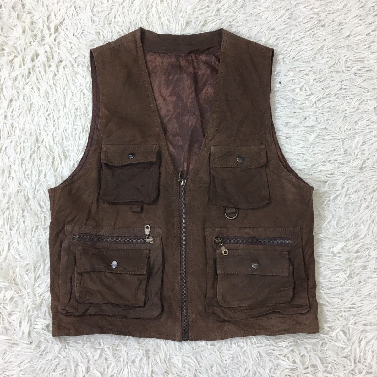 Other UNBRANDED Suede Leather Tactical Vest Size US S / EU 44-46 / 1 - 2 Thumbnail