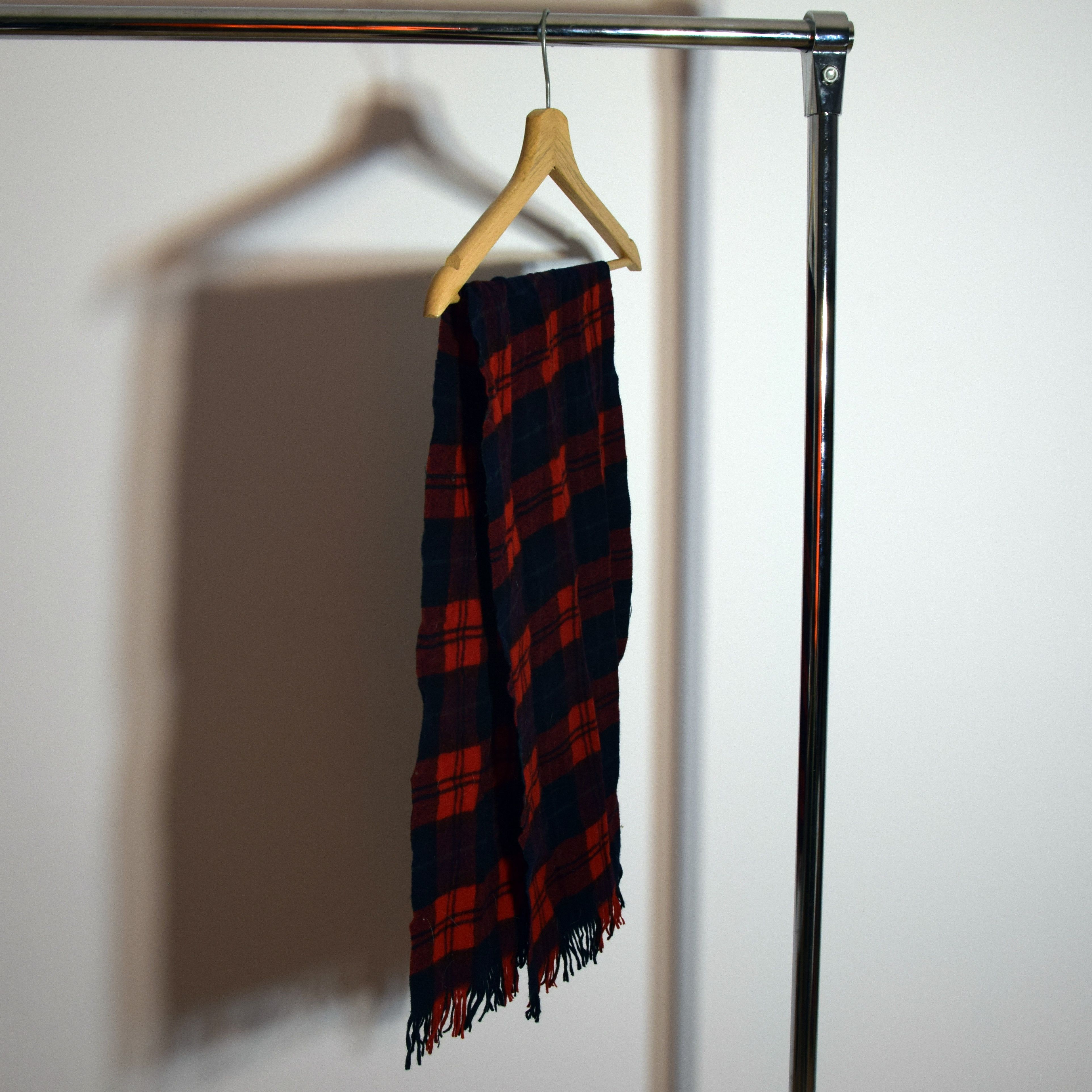 Pendleton × Vintage Virgin Wool Red Check Pendelton Vintage Cozy Scarf One Size Size ONE SIZE - 5 Thumbnail