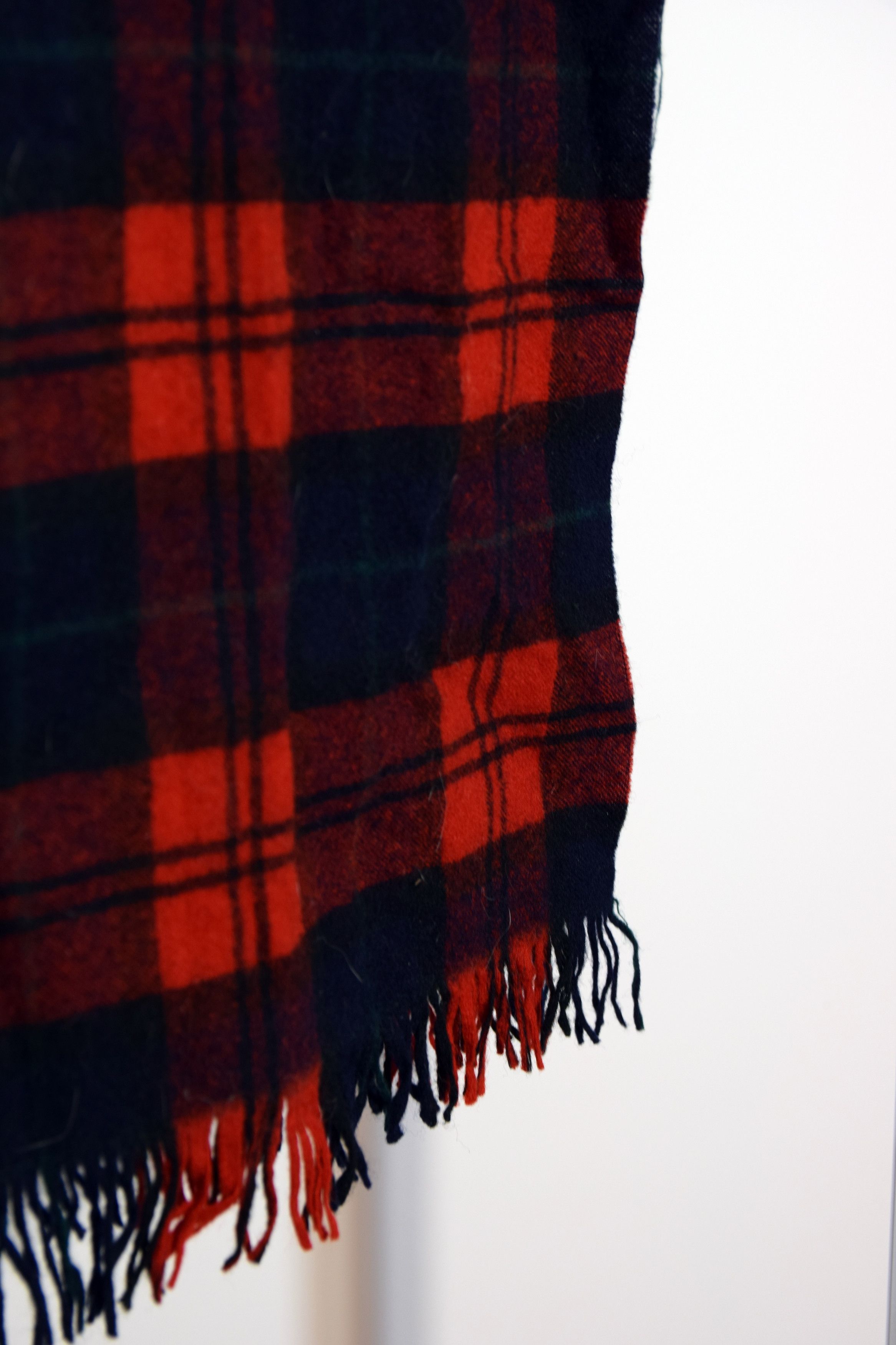 Pendleton × Vintage Virgin Wool Red Check Pendelton Vintage Cozy Scarf One Size Size ONE SIZE - 4 Thumbnail