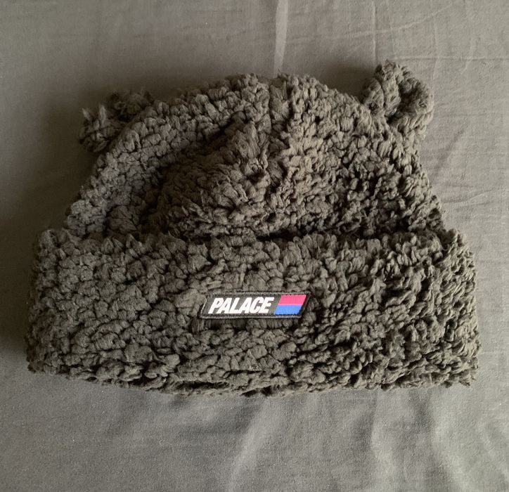 Palace Fuzzy Ear Beanie Navy L/XL-