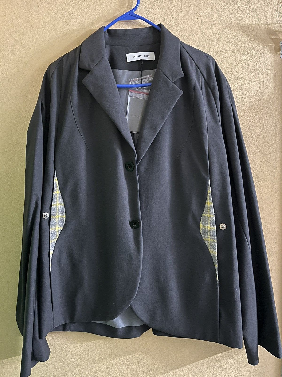 image of Kiko Kostadinov 00112021 Harkman Jacket in Grey, Men's (Size Large)