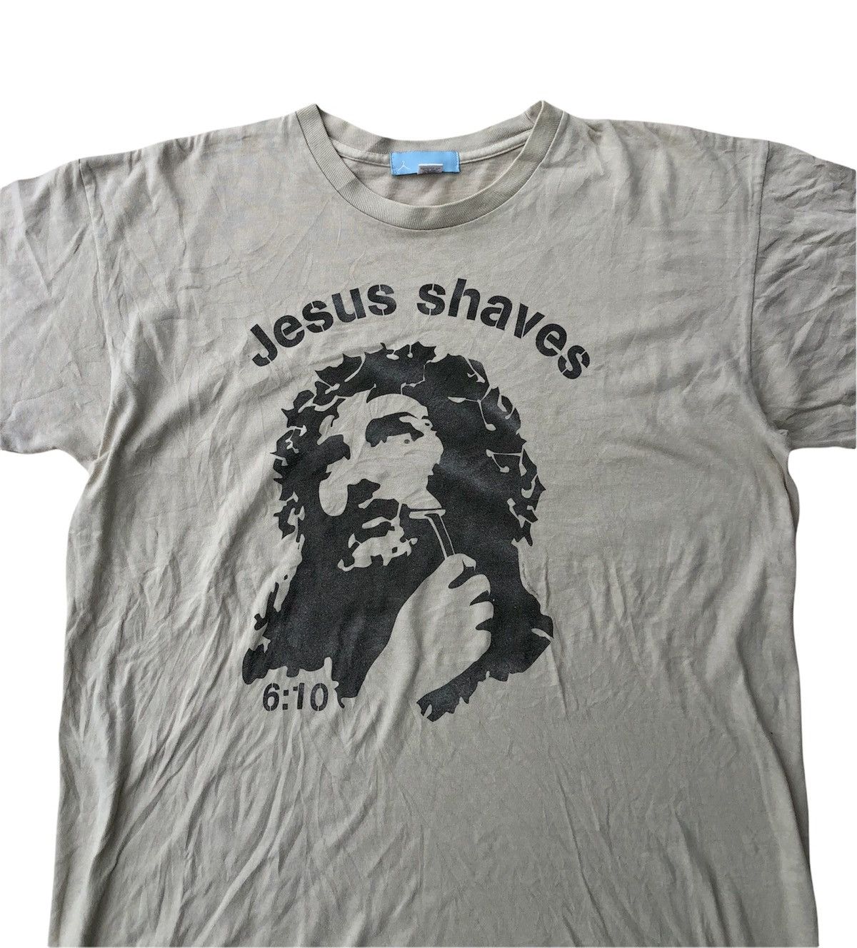 Vintage Made In USA 2ktshirts Jesus Shave Tshirt Size US L / EU 52-54 / 3 - 2 Thumbnail