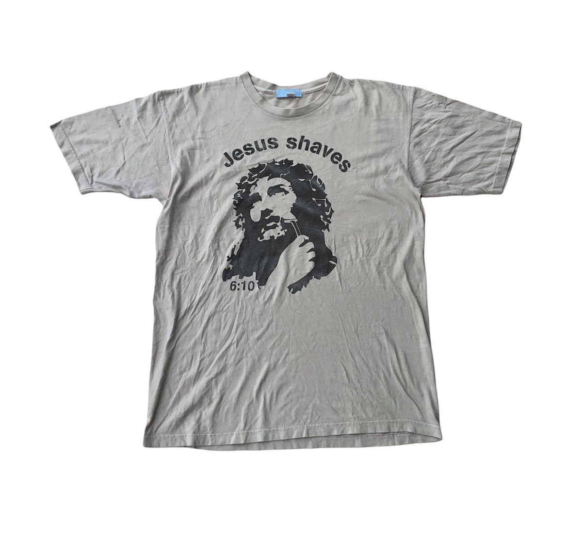 Vintage Made In USA 2ktshirts Jesus Shave Tshirt Size US L / EU 52-54 / 3 - 1 Thumbnail