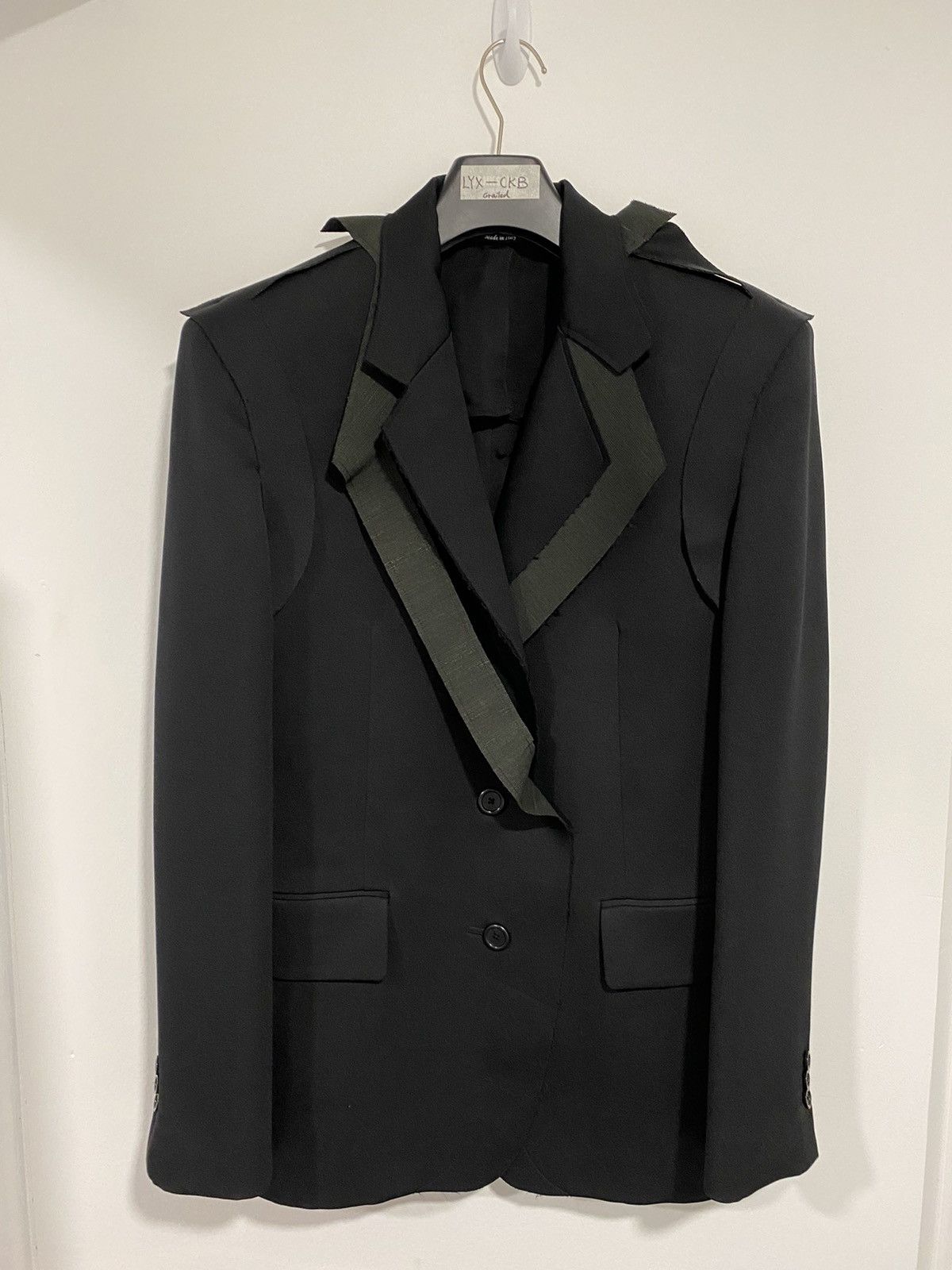 Maison Margiela Maison Margiela 20SS black deconstruction blazer jacket |  Grailed