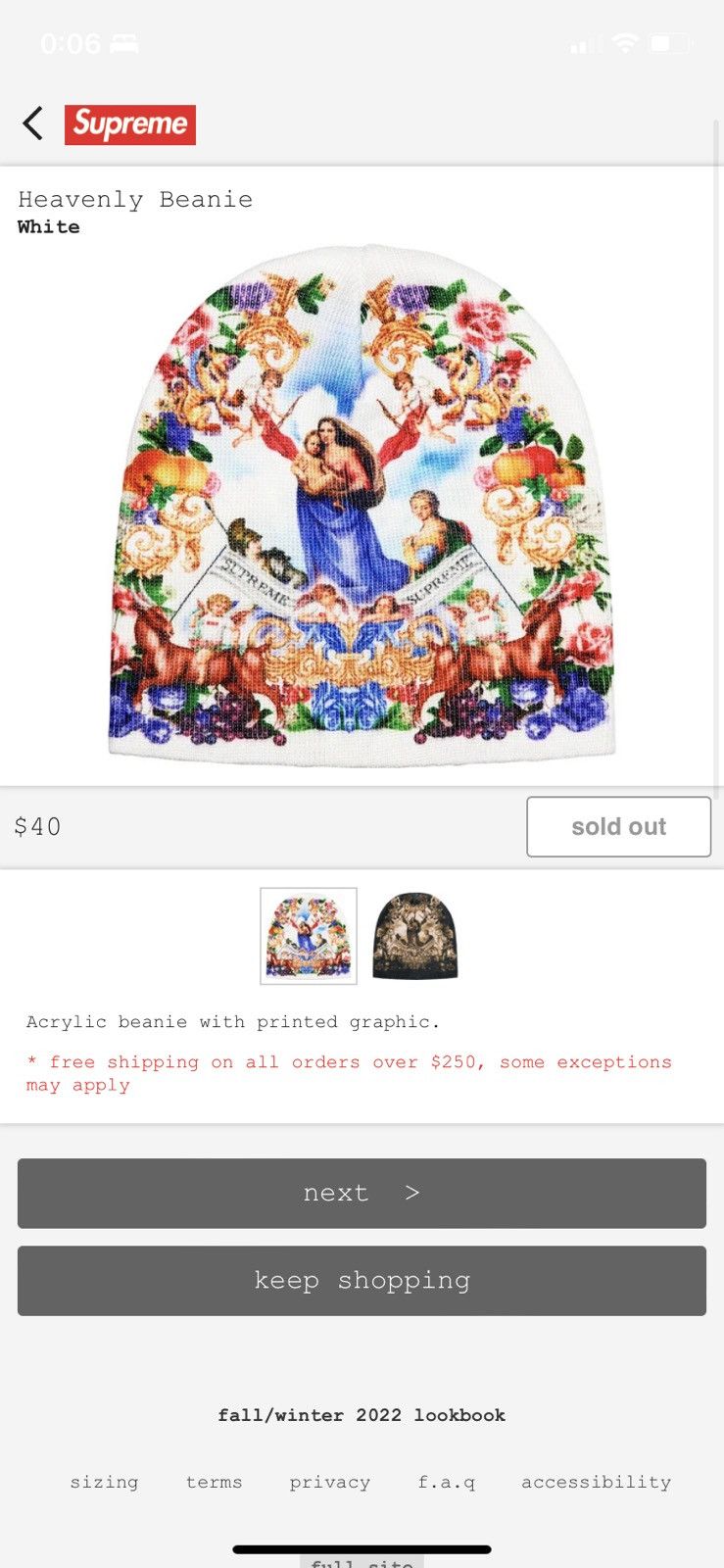 Supreme New Supreme Heavenly Beanie White | Grailed