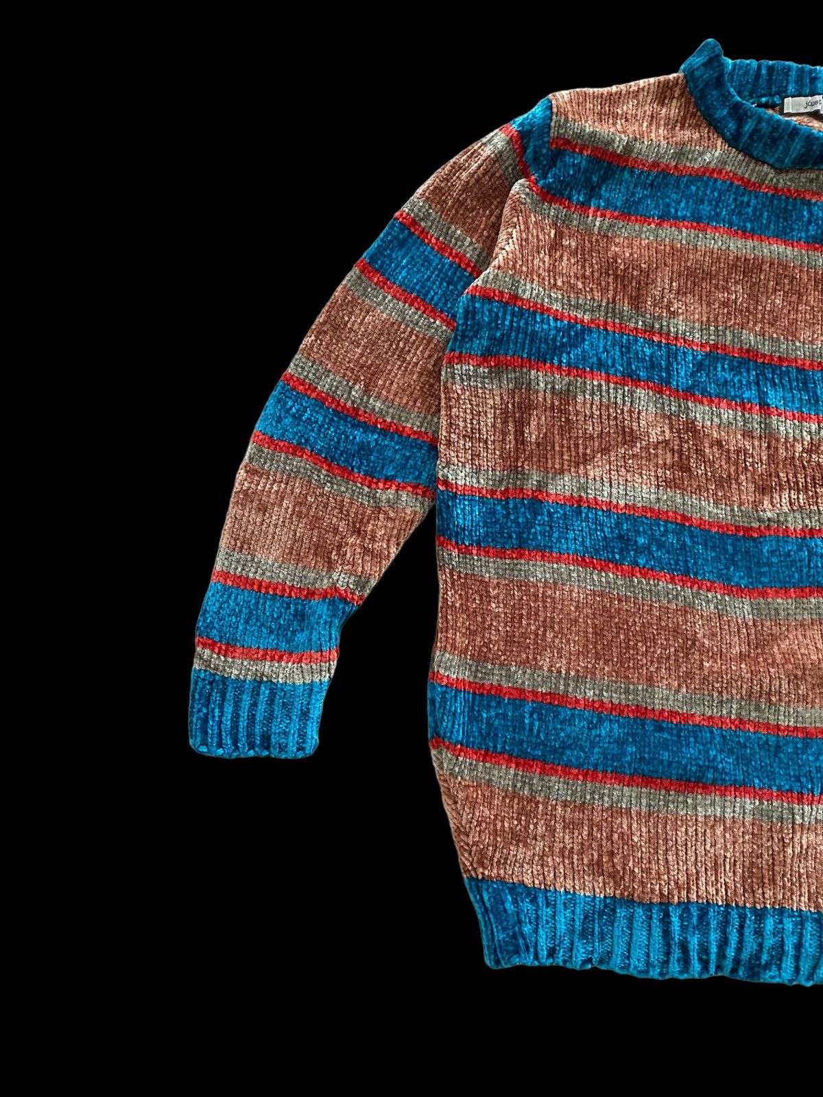 Japanese Brand × Rei Kawakubo Jouetie Velvet Knitwear Sweater mutlicolour designe rare Size US M / EU 48-50 / 2 - 6 Thumbnail