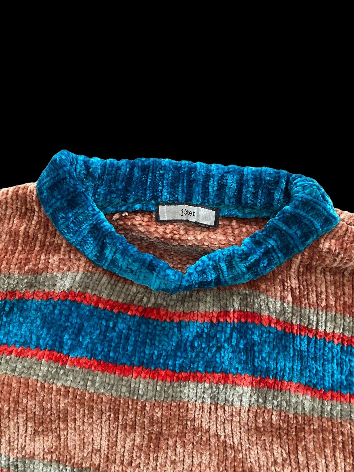 Japanese Brand × Rei Kawakubo Jouetie Velvet Knitwear Sweater mutlicolour designe rare Size US M / EU 48-50 / 2 - 8 Thumbnail