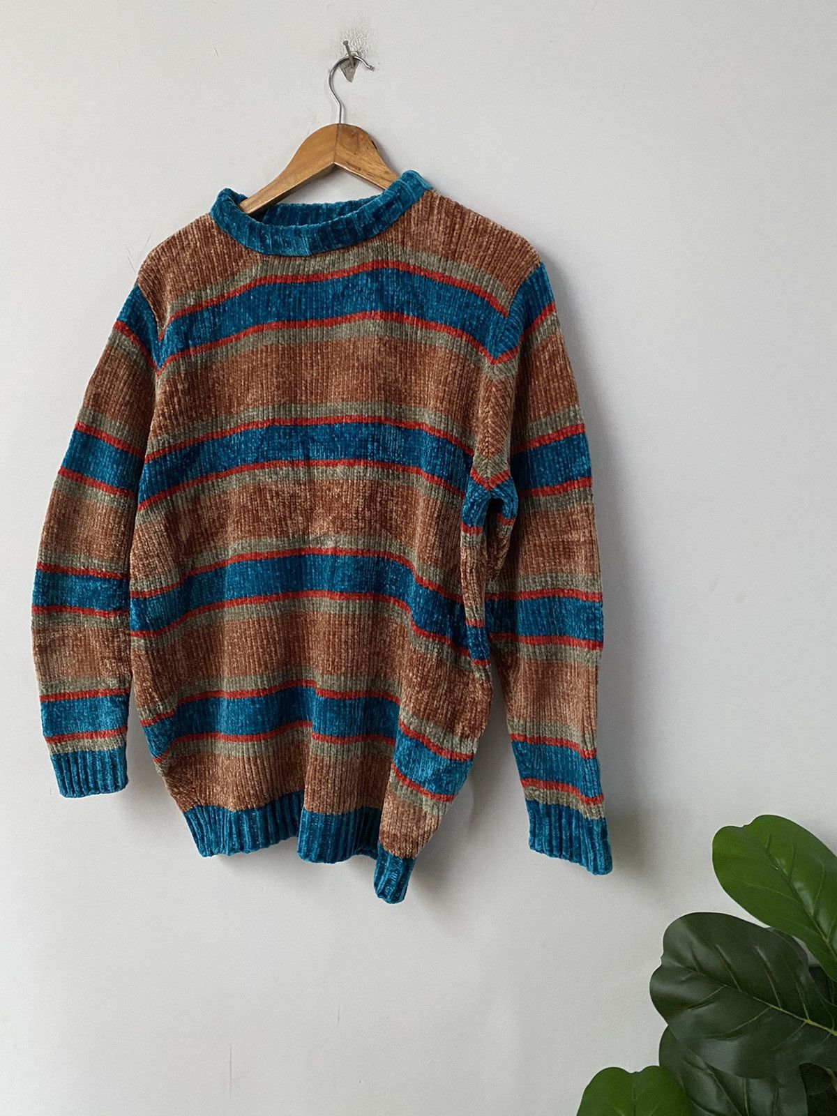 Japanese Brand × Rei Kawakubo Jouetie Velvet Knitwear Sweater mutlicolour designe rare Size US M / EU 48-50 / 2 - 2 Thumbnail