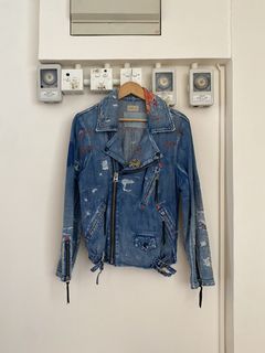 Kapital Denim Biker Jacket | Grailed