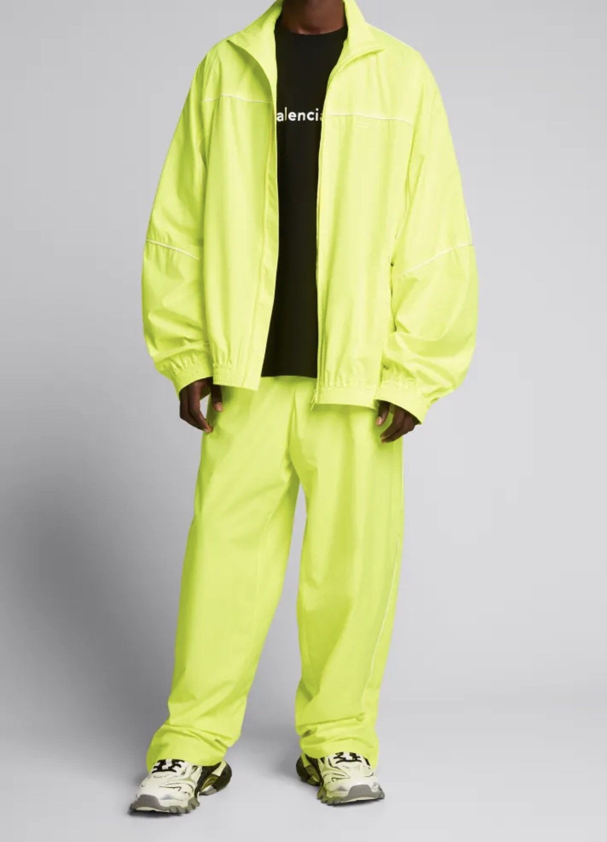 Balenciaga Balenciaga Neon Relaxed-Fit Track Pants Size US 32 / EU 48 - 4 Thumbnail