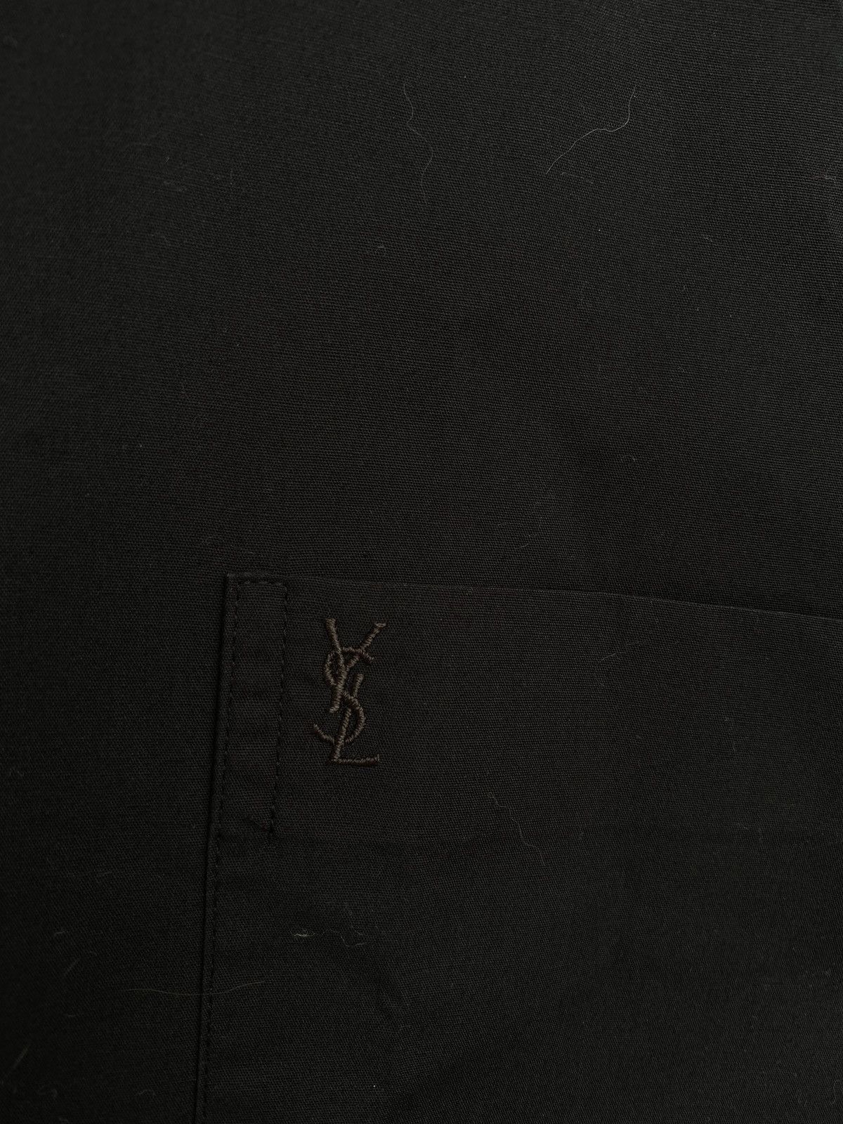 Yves Saint Laurent Black YSL Shirt Yves Saint Laurent Shirt Size US M / EU 48-50 / 2 - 2 Thumbnail