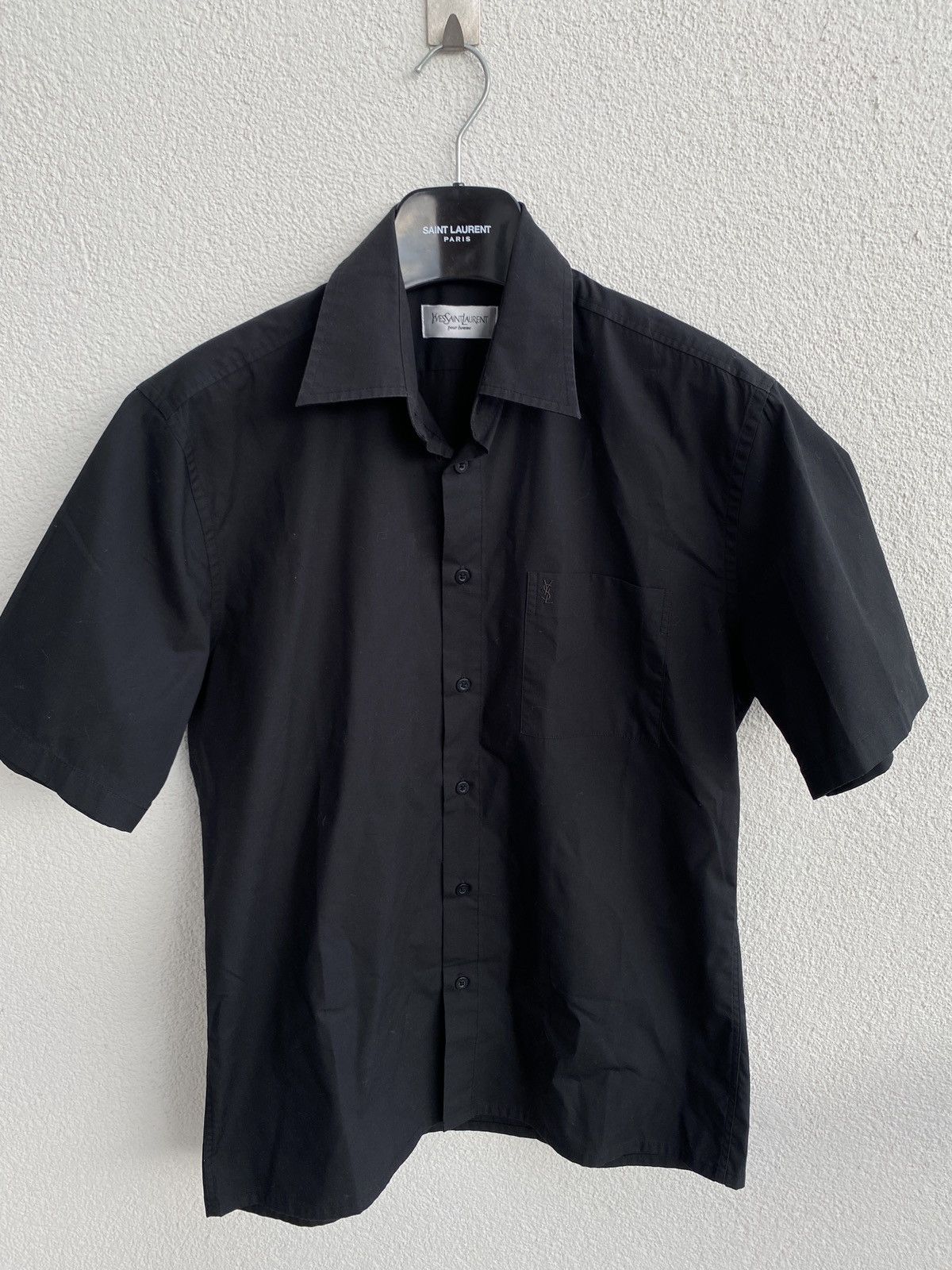 Yves Saint Laurent Black YSL Shirt Yves Saint Laurent Shirt Size US M / EU 48-50 / 2 - 13 Thumbnail