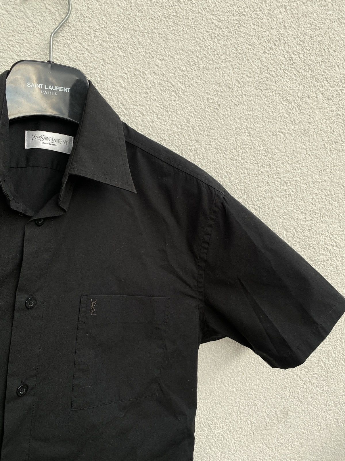 Yves Saint Laurent Black YSL Shirt Yves Saint Laurent Shirt Size US M / EU 48-50 / 2 - 1 Thumbnail