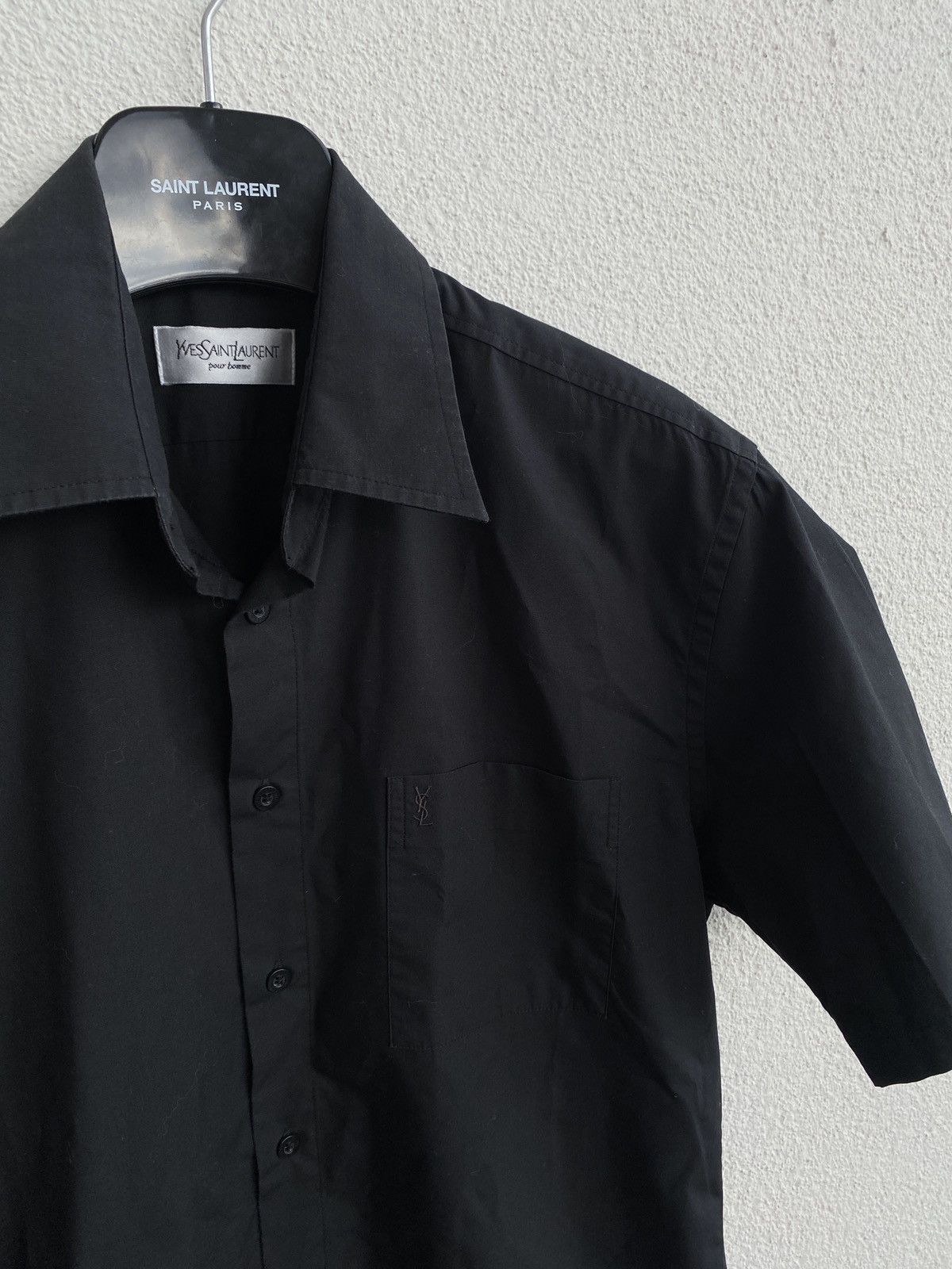 Yves Saint Laurent Black YSL Shirt Yves Saint Laurent Shirt Size US M / EU 48-50 / 2 - 14 Thumbnail