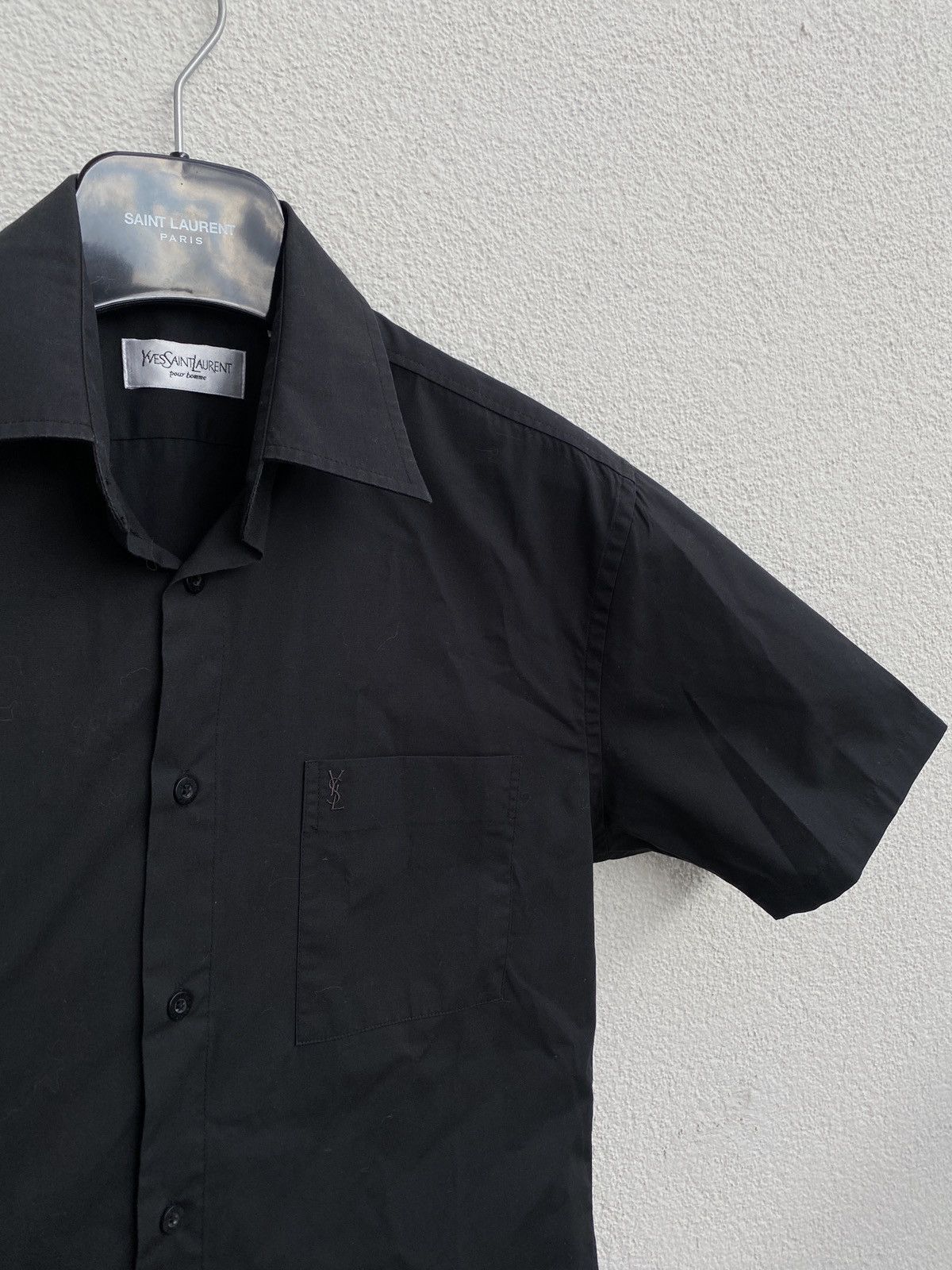 Yves Saint Laurent Black YSL Shirt Yves Saint Laurent Shirt Size US M / EU 48-50 / 2 - 11 Thumbnail