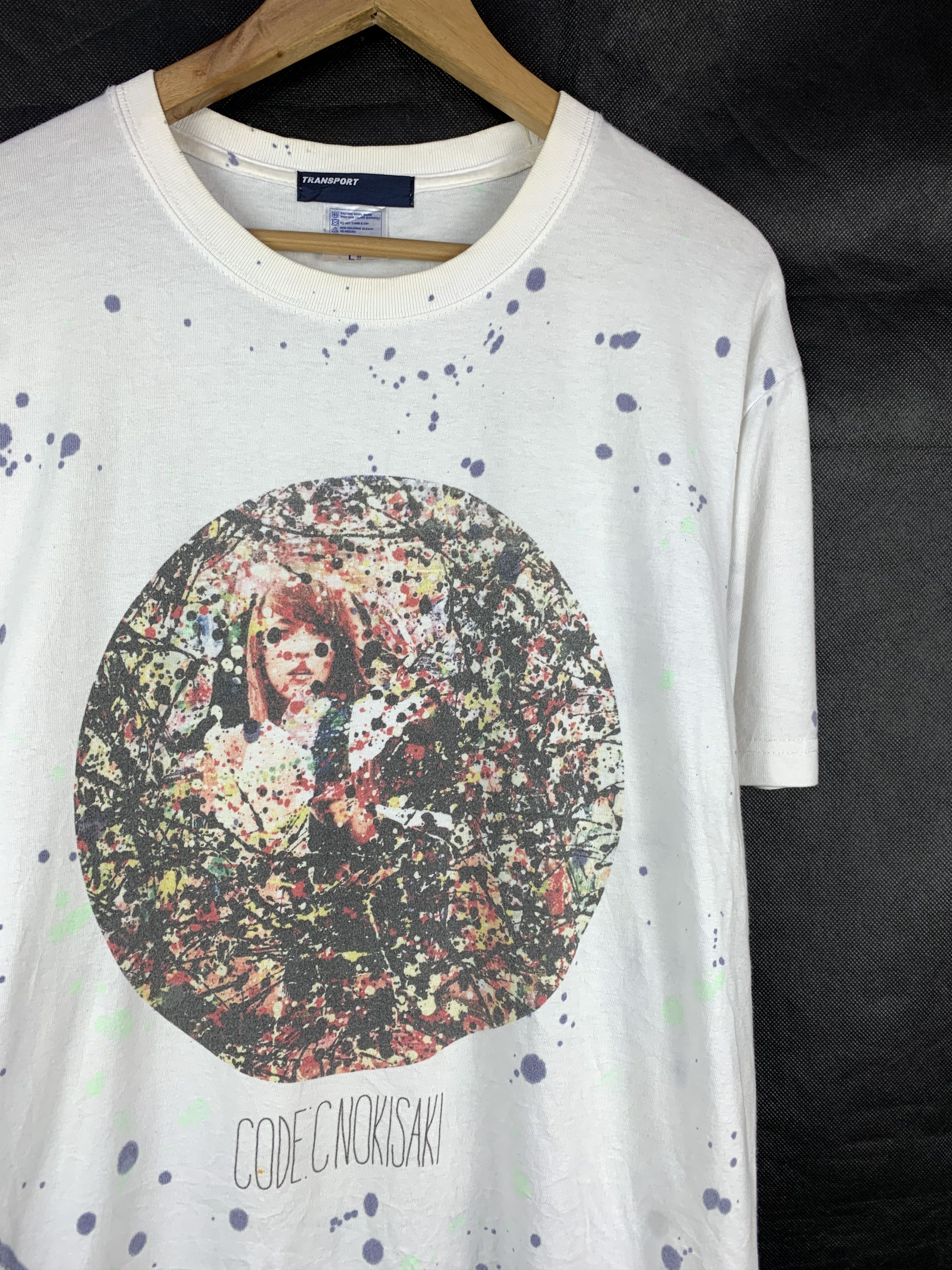 Japanese Brand Rare! Code C x Nokisaki Paint Drip Splatter Bleach Tee Size US L / EU 52-54 / 3 - 3 Thumbnail