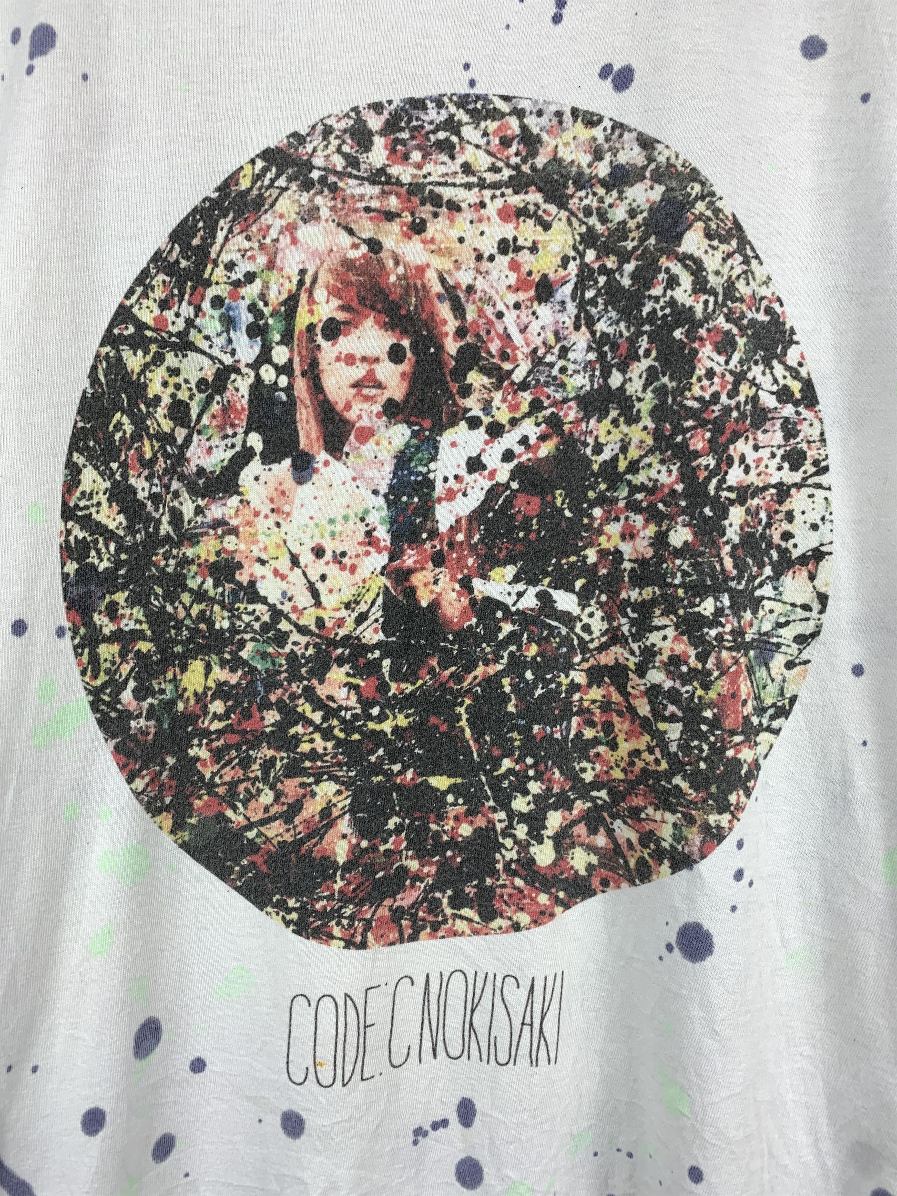 Japanese Brand Rare! Code C x Nokisaki Paint Drip Splatter Bleach Tee Size US L / EU 52-54 / 3 - 4 Thumbnail