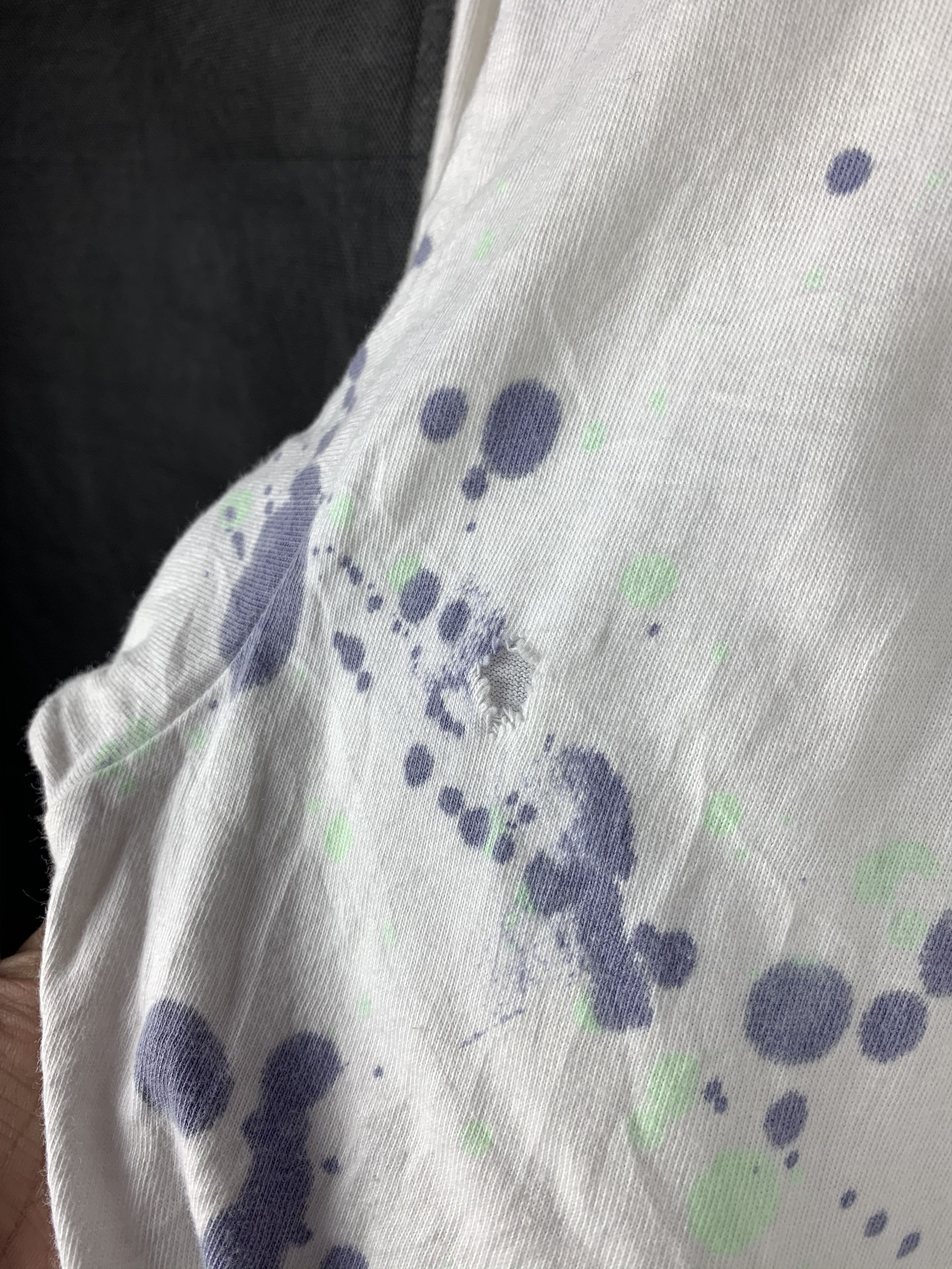 Japanese Brand Rare! Code C x Nokisaki Paint Drip Splatter Bleach Tee Size US L / EU 52-54 / 3 - 7 Thumbnail
