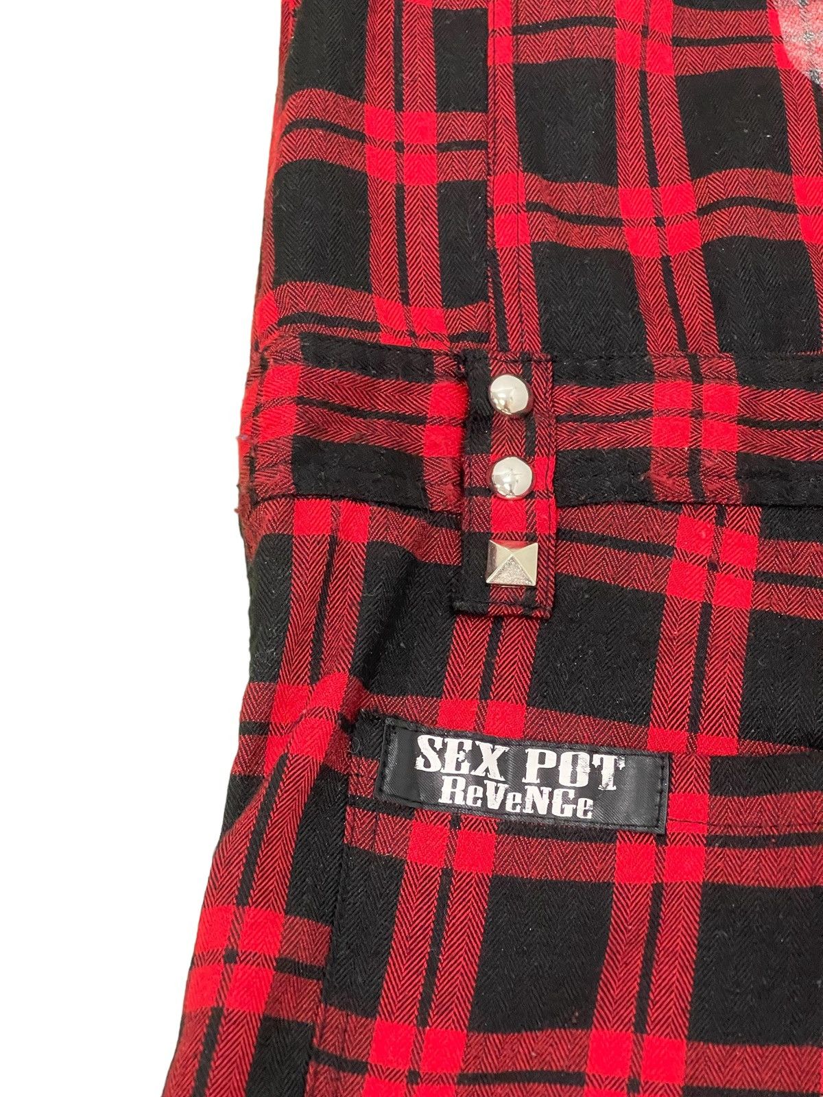Japanese Brand Punk Jumpsuit Sex Pot Revenge Tartan Skulls 4🟩2 Size US S / EU 44-46 / 1 - 22 Thumbnail