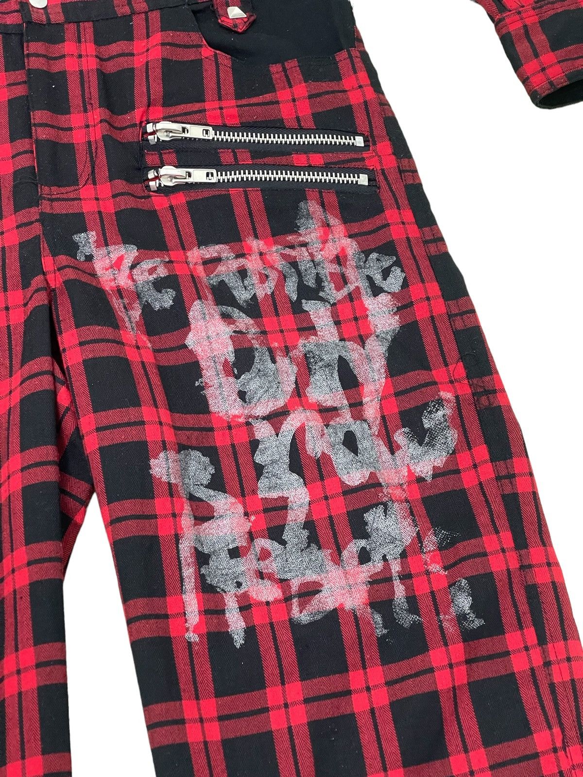 Japanese Brand Punk Jumpsuit Sex Pot Revenge Tartan Skulls 4🟩2 Size US S / EU 44-46 / 1 - 7 Thumbnail
